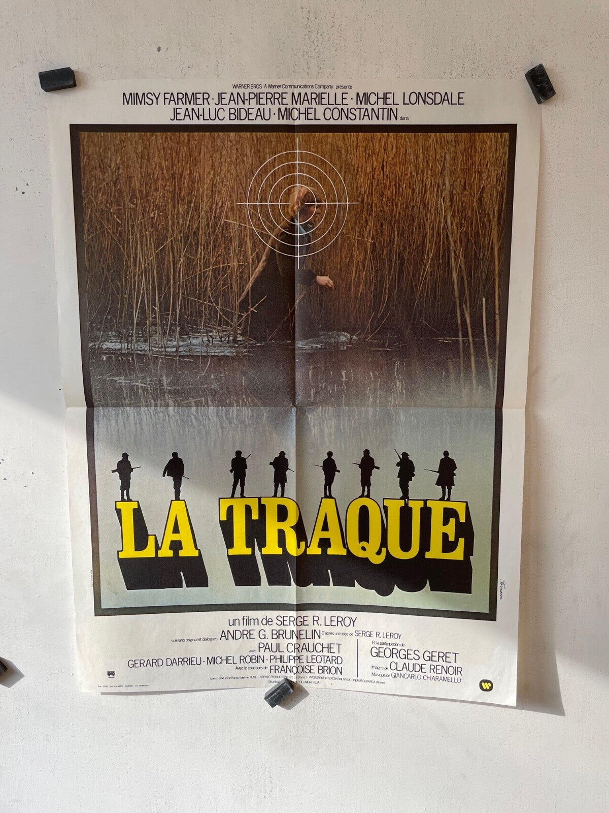 LA TRAQUE MOVIE POSTER ORIGINAL (60X80) PAUL CRAUCHET – GERARD DEPARDIEU