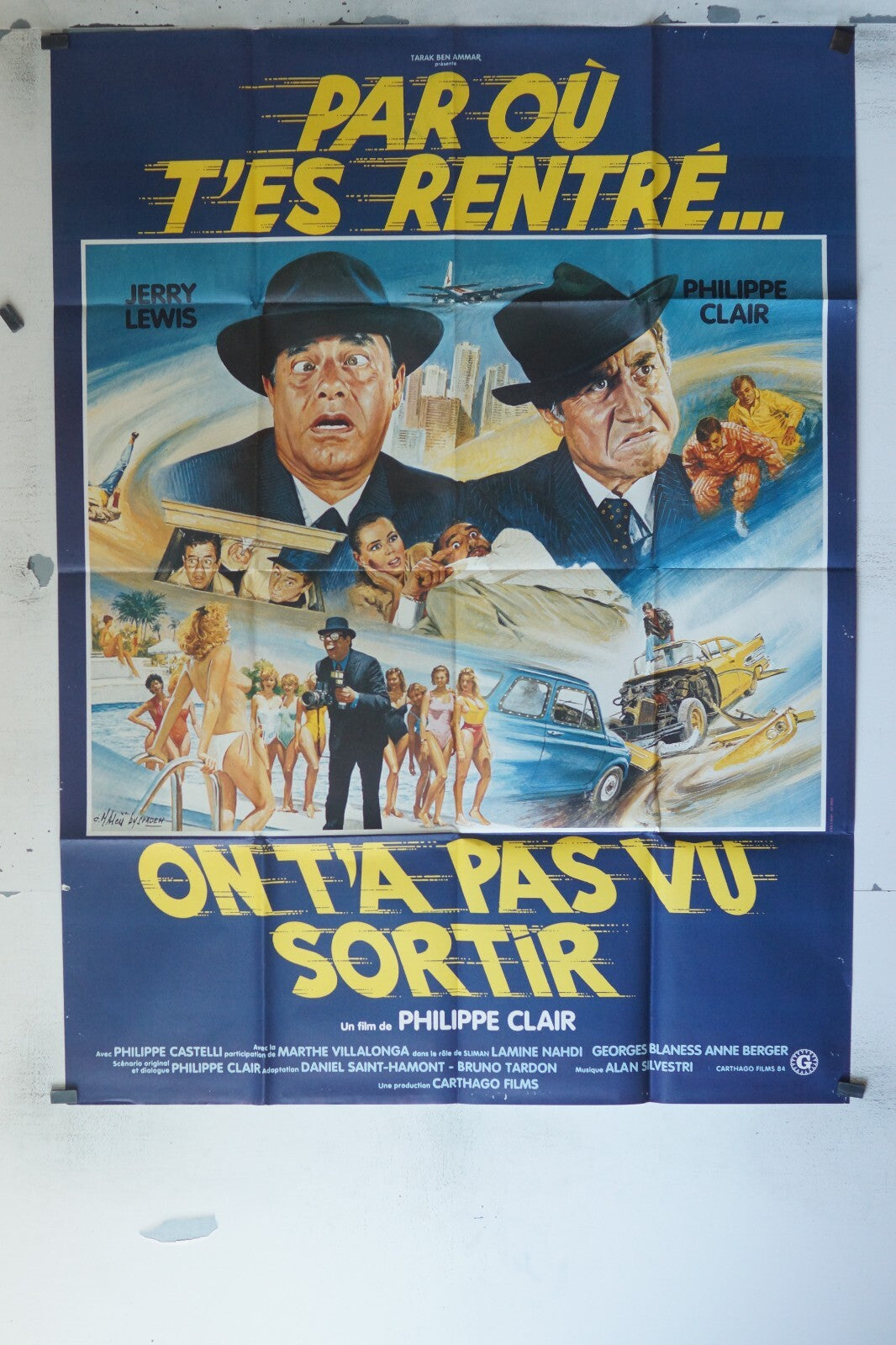 PAR OÙ T’ES RENTRÉ…ON T’A PAS VU SORTIR…MOVIE POSTER ORIGINAL 120x160, J. LEWIS