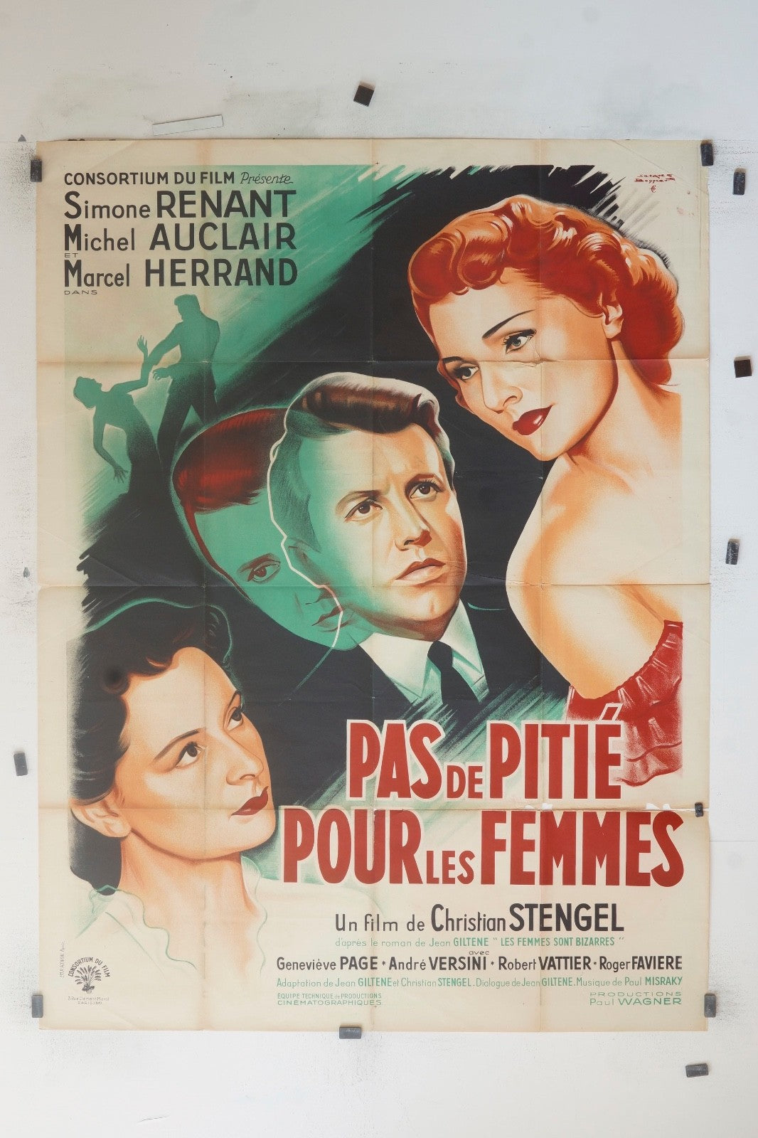 PAS DE PITIÉ POUR LES FEMMES SIMONE RENANT MOVIE POSTER ORIGINAL 120x160