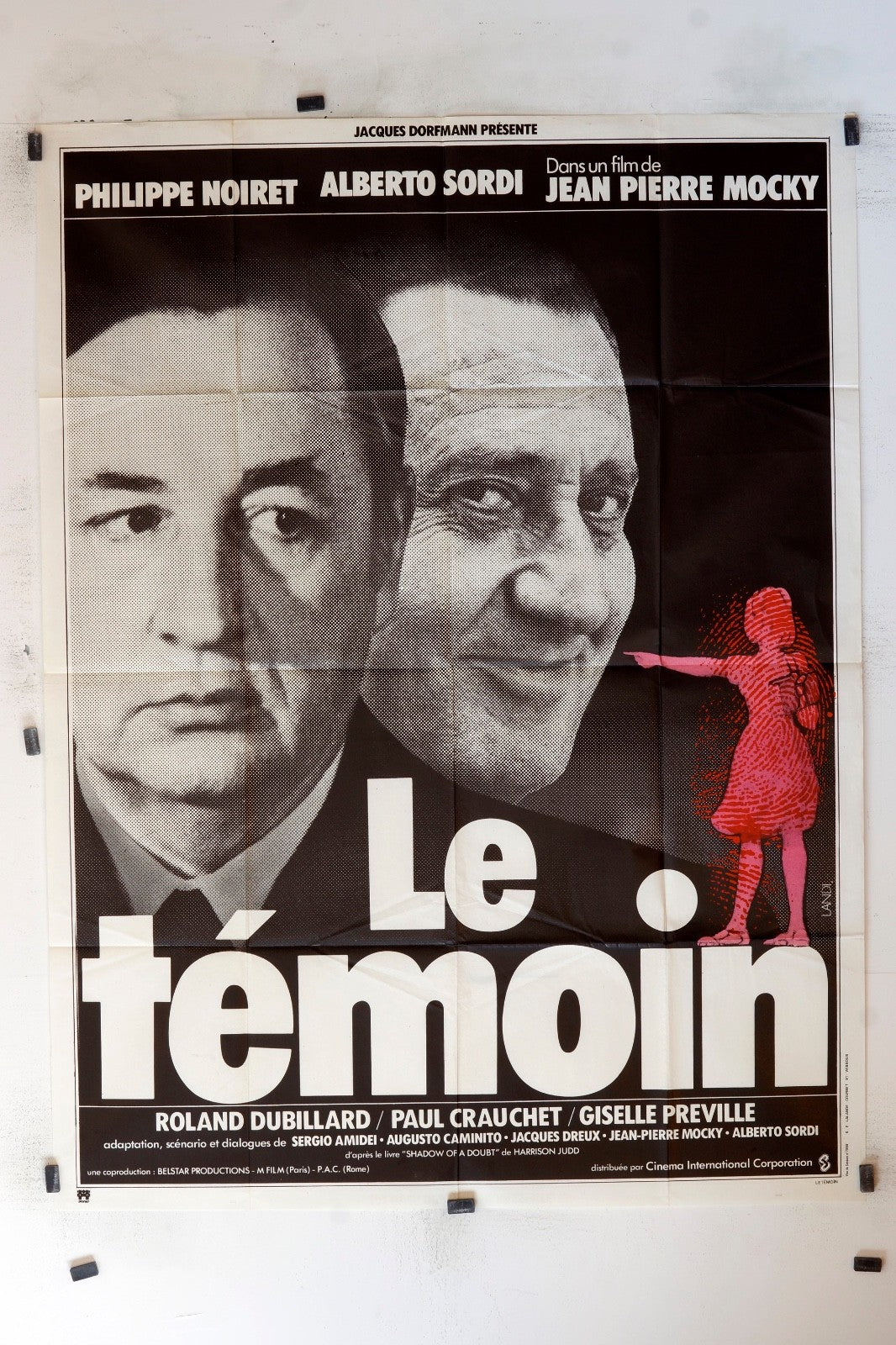 LE TÉMOIN PHILIPPE NOIRET MOVIE POSTER ORIGINAL 120x160