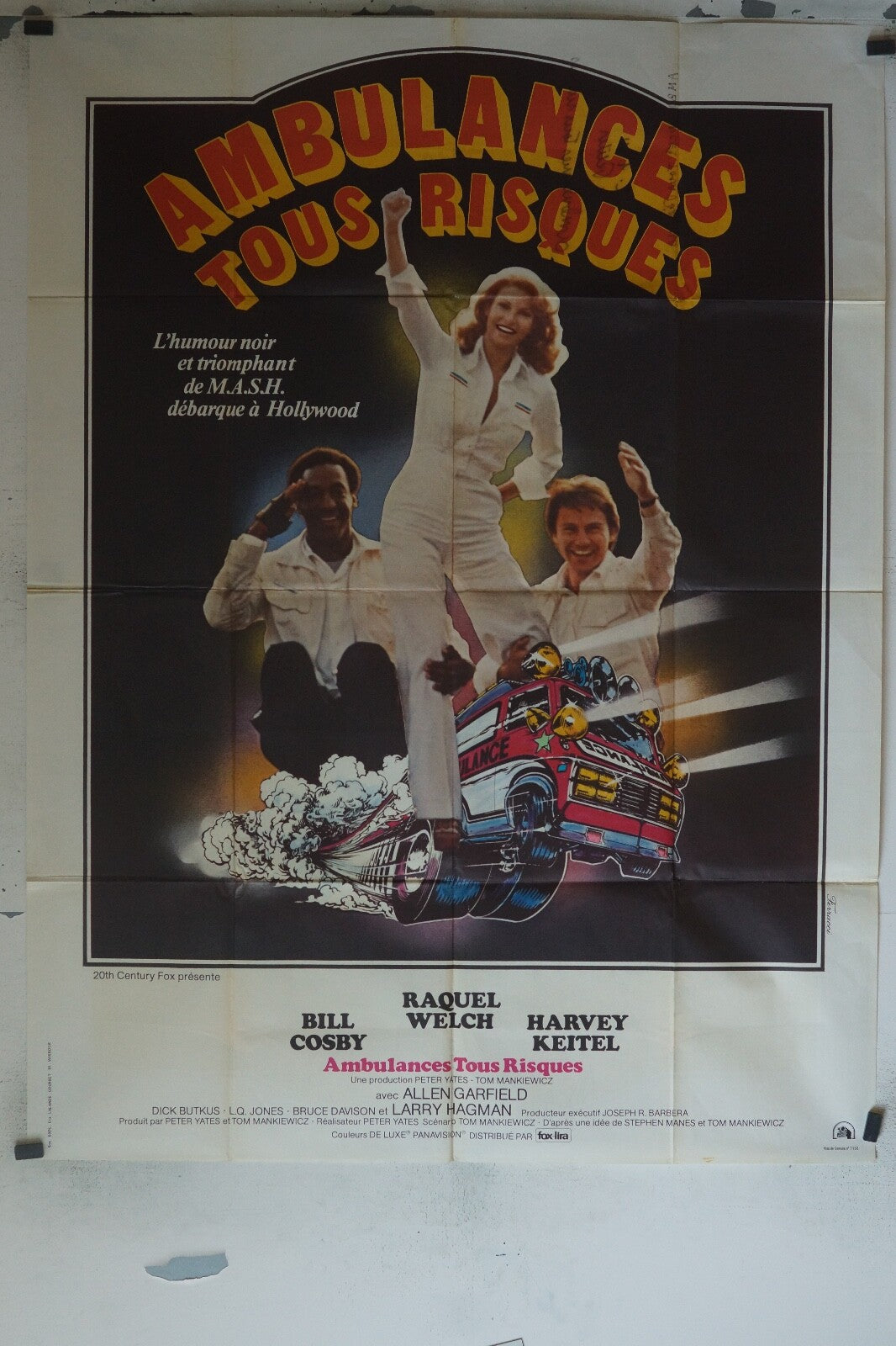 AMBULANCES TOUS RISQUES POSTER ORIGINAL 120x160 RAQUEL WELCH