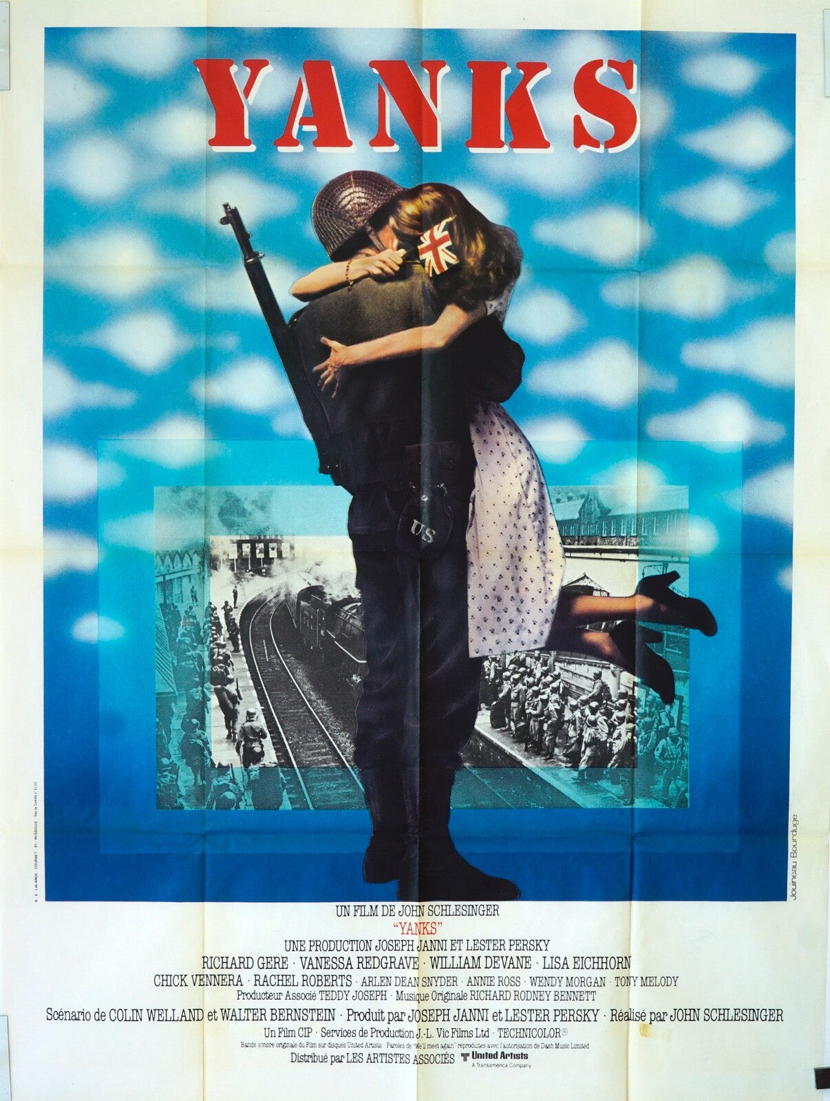 YANKS MOVIE POSTER ORIGINAL 120x160 RICHARD GERE
