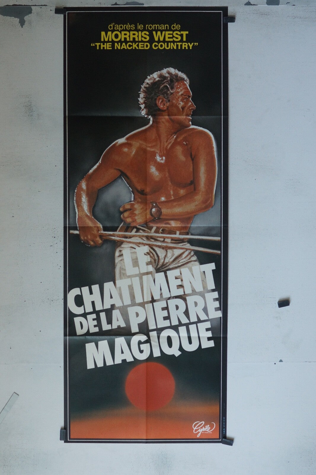 LE CHÂTIMENT DE LA PIERRE MAGIQUE ORIGINAL POSTER (60X160) MORRIS WEST