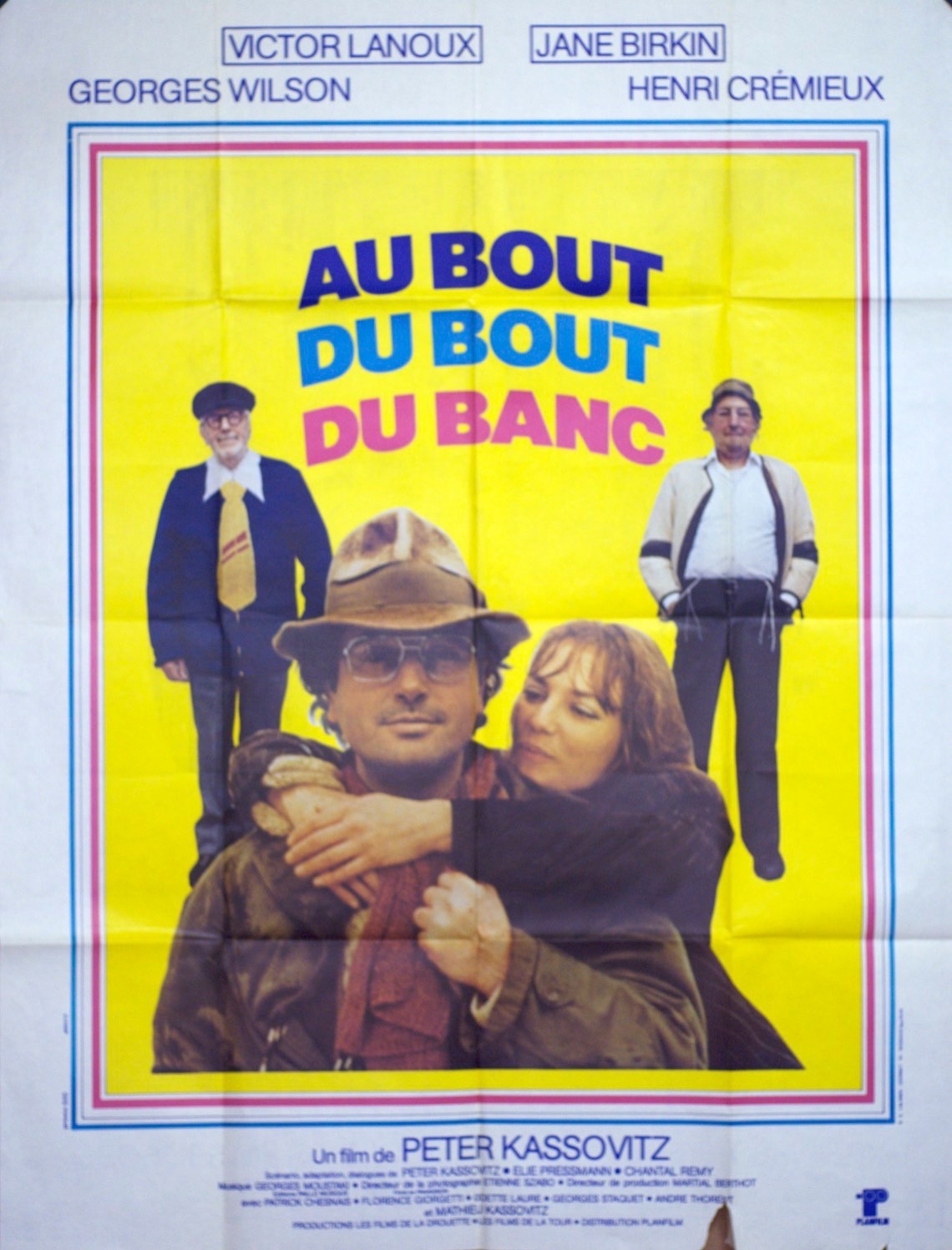 AU BOUT DU BOUT DU BANC VICTOR LANOUX movie poster ORIGINAL 120x160