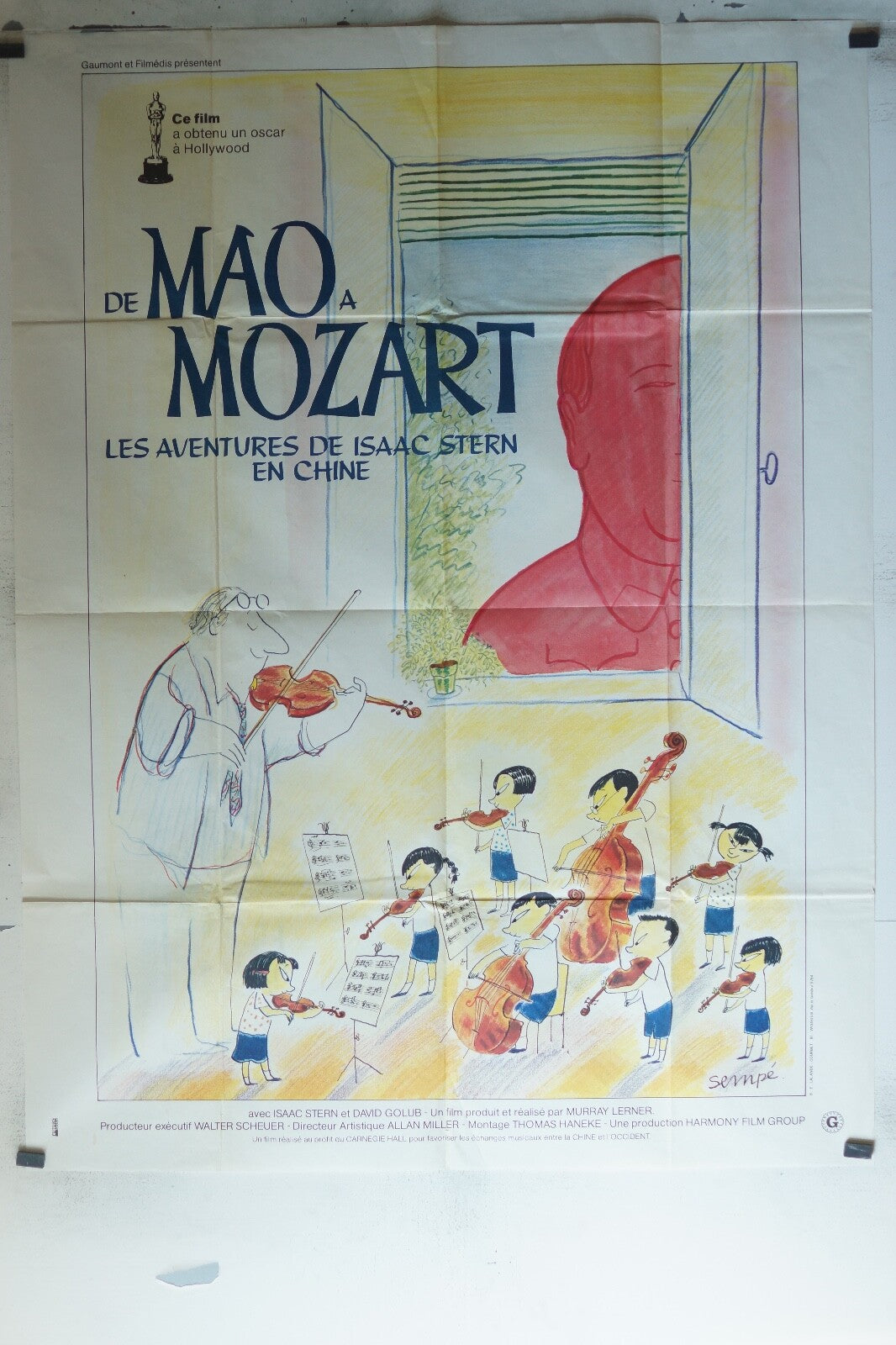 DE MAO A MOZART ORIGINAL MOVIE POSTER 120x160 Murray Lerner