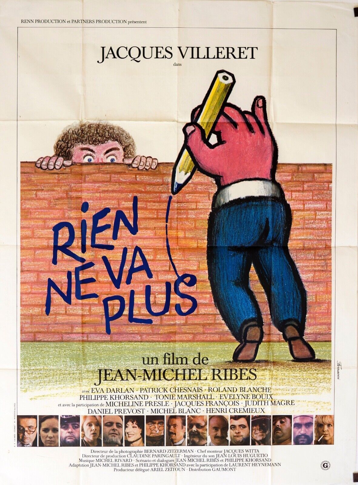 RIEN NE VA PLUS POSTER (120X160) JACQUES VILLERET