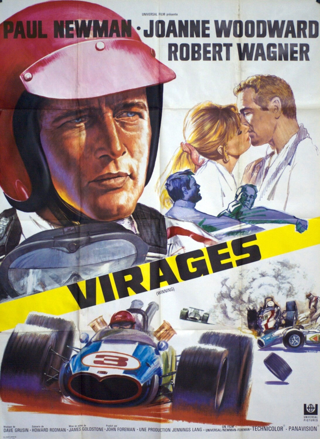 VIRAGES MOVIE POSTER ORIGINAL 120x160 PAUL NEWMAN