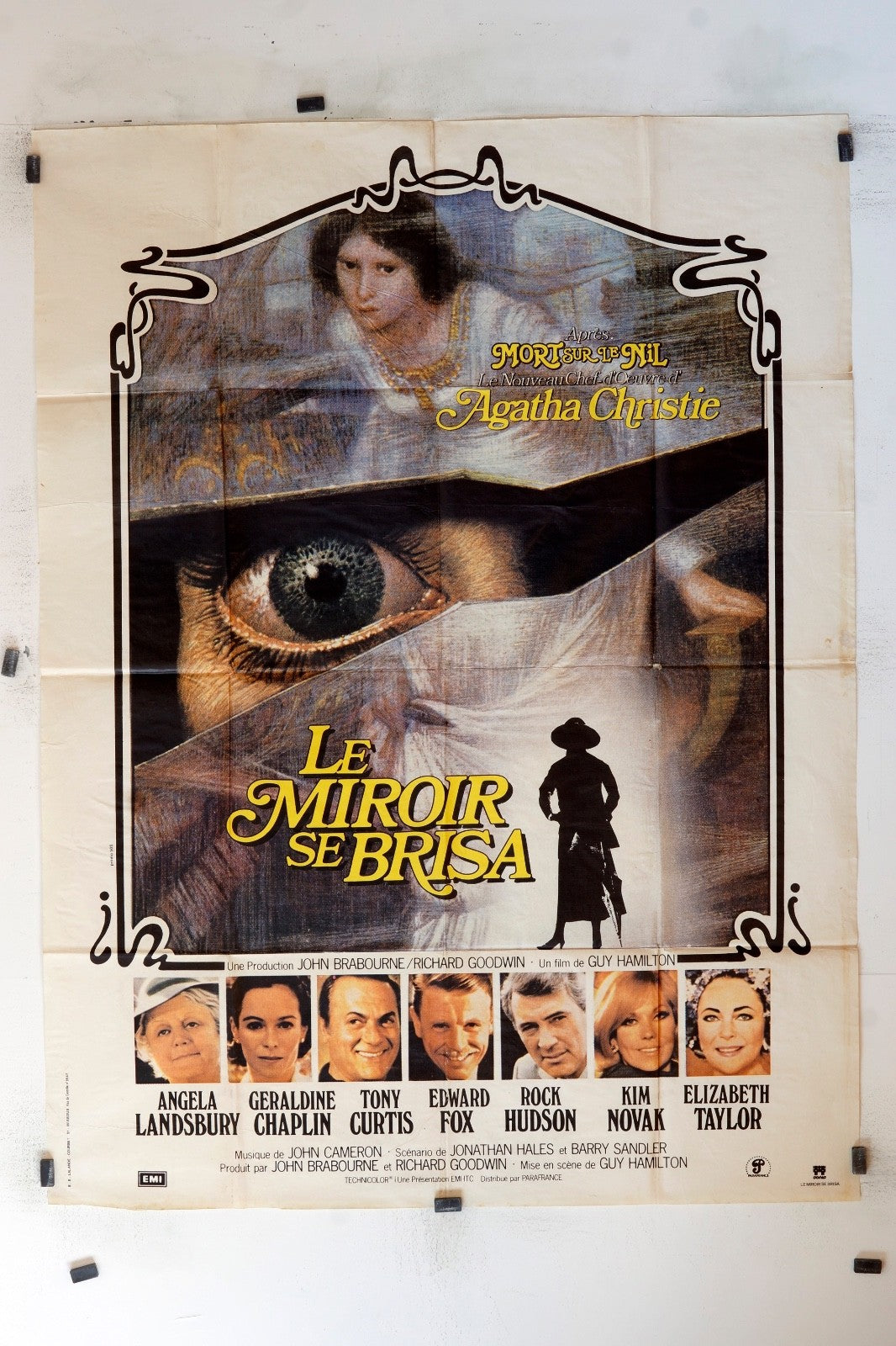 LE MIROIR SE BRISA ANGELA LANDSBURY MOVIE POSTER ORIGINAL 120x160