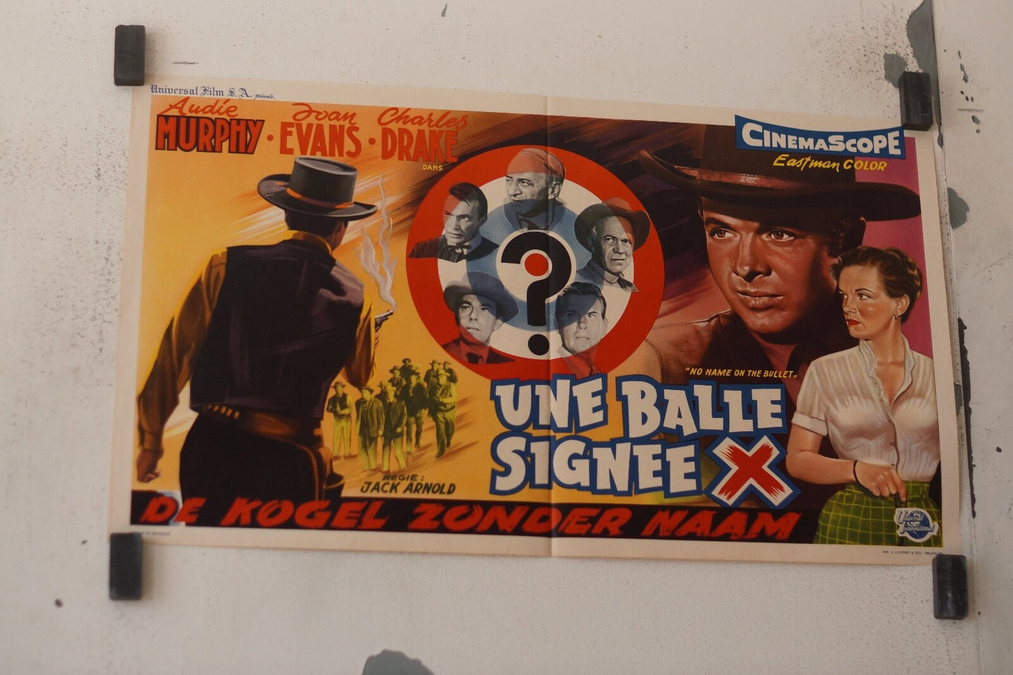 UNE BALLE SIGNEE X poster belge original 30x55, "No name on the Bullet",