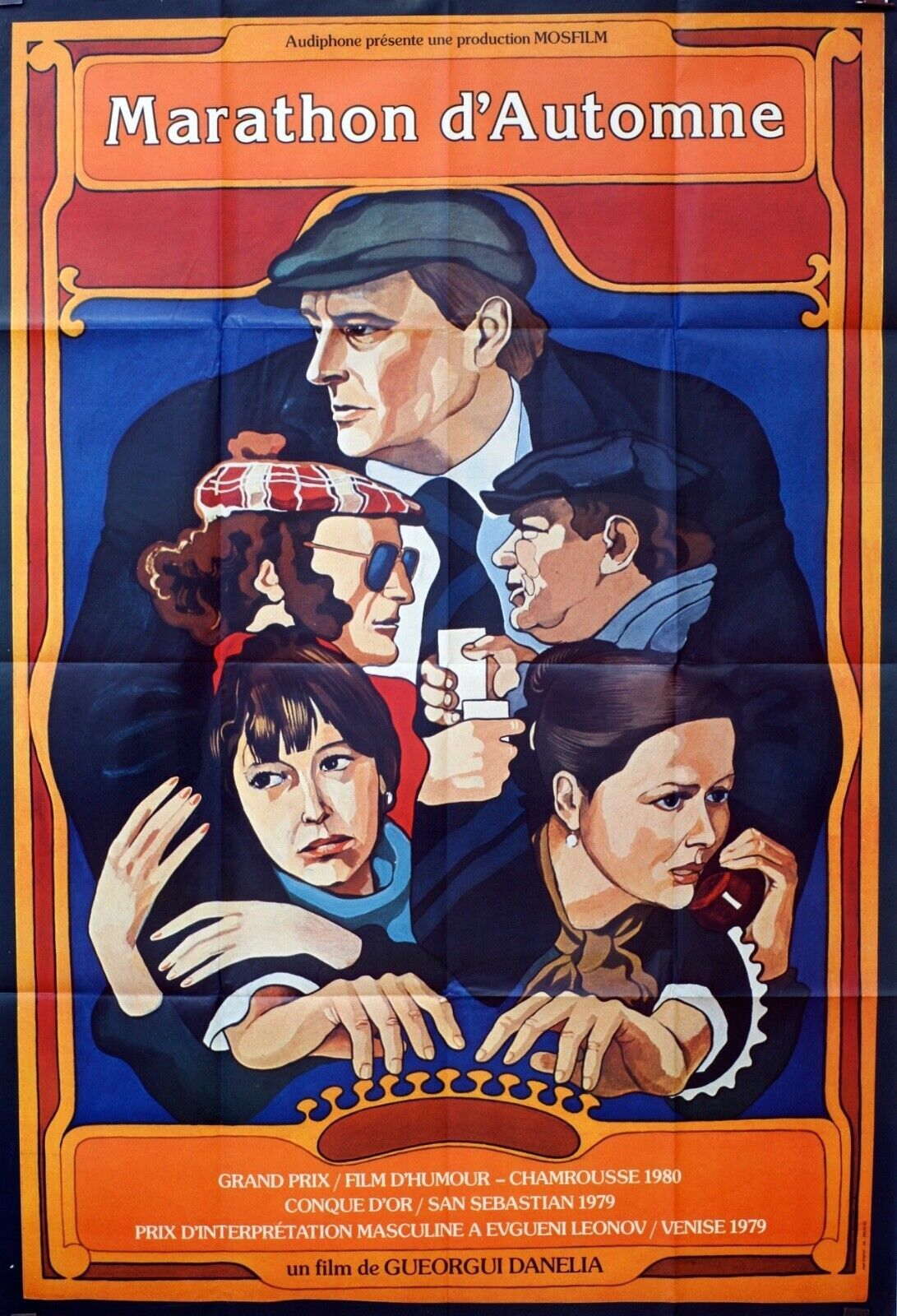 MARATHON D’AUTOMNE MOVIE POSTER ORIGINAL 120x160 CHRISTOPHER LEE