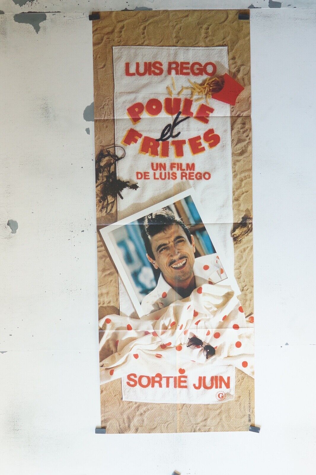 POULET FRITES POSTER ORIGINAL 60x160 LUIS REGO