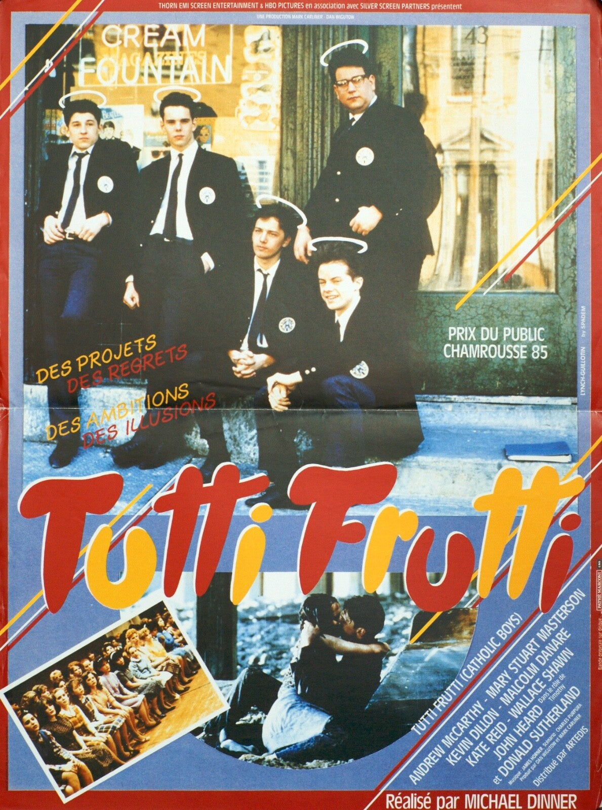 TUTTI FRUTTI (HEAVEN HELP US) POSTER ORIGINAL Michael Dinner, Andrew McCarthy