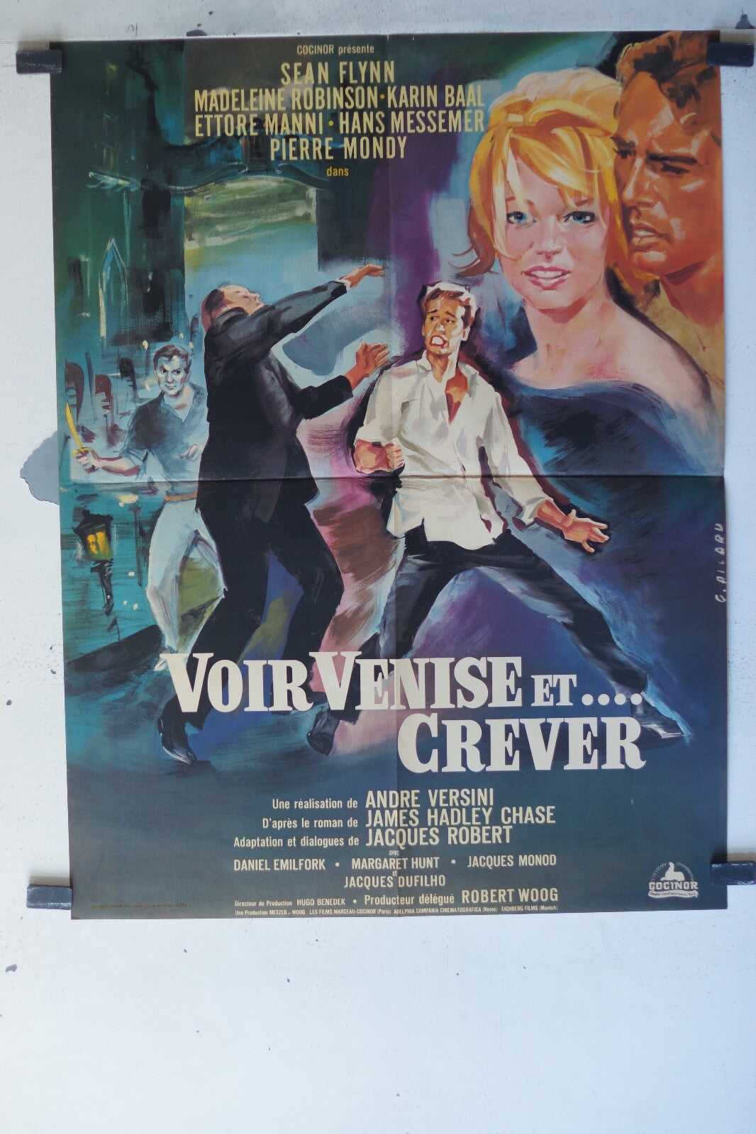 VOIR VENISE ET… CREVER movie poster ORIGINAL 60x80 Daniel emilfork , Margaret