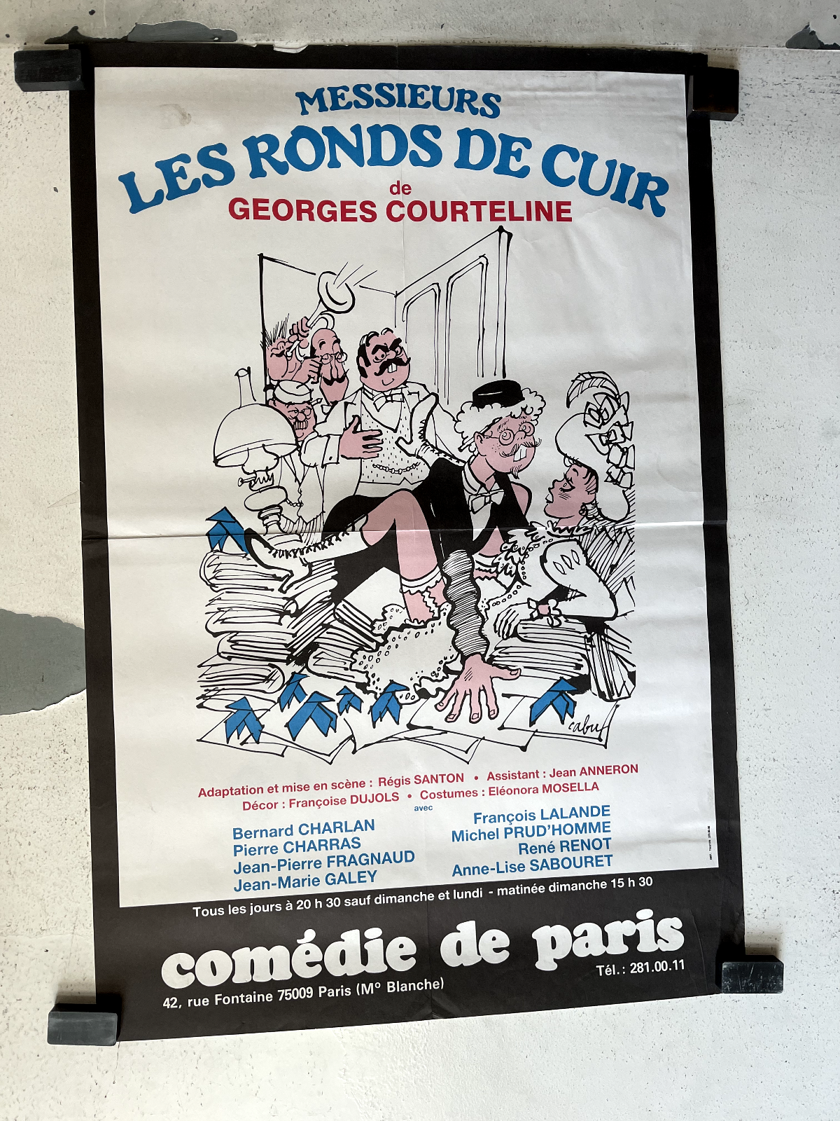 MESSIEURS LES RONDS DE CUIR POSTER ORIGINAL (40X60) BERNARD CHARLAN – PIERRE