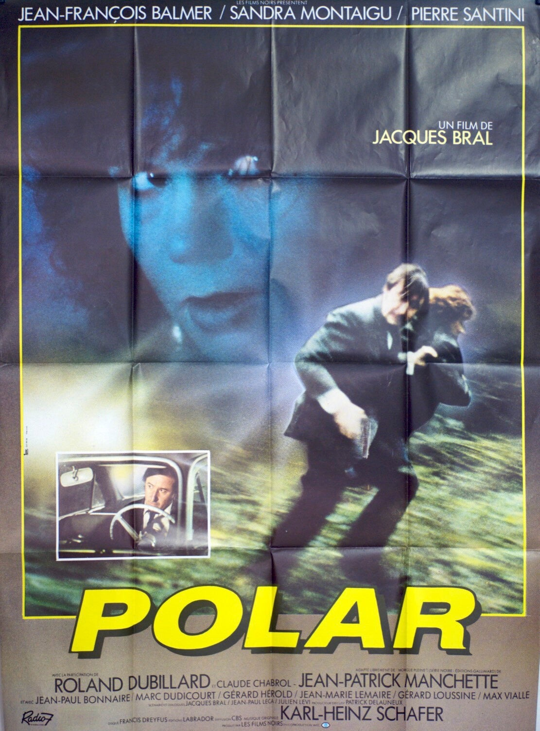 POLAR MOVIE POSTER ORIGINAL 120x160 JEAN-FRANÇOIS BALMER