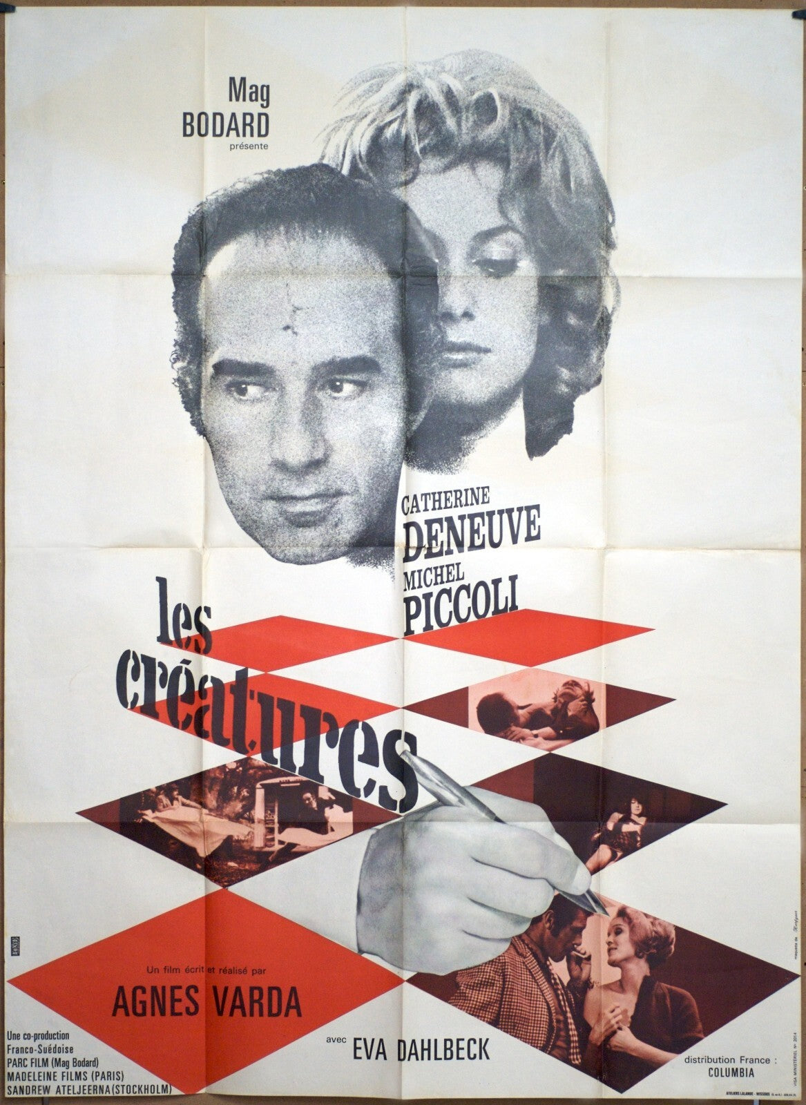 LES CRÉATURES MOVIE POSTER ORIGINAL 120x160 CATHERINE DENEUVE