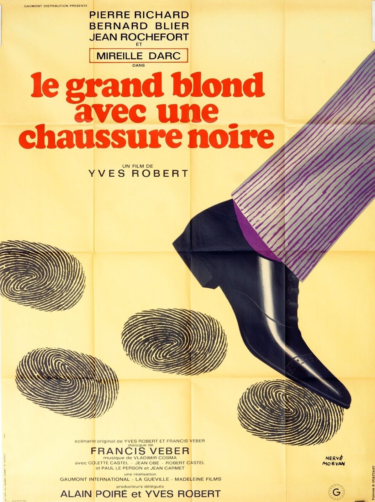 LE GAND BLOND AVEC UNE CHAUSSURE NOIRE MOVIE POSTER ORIGINAL 120x160