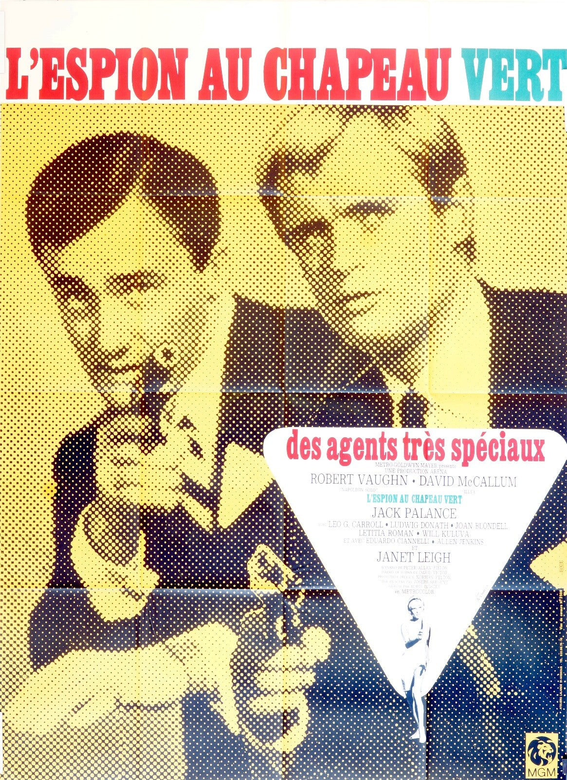 L’ESPION AU CHAPEAU VERT DES AGENTS TRÈS SPÉCIAUX MOVIE POSTER ORIGINAL 120x160