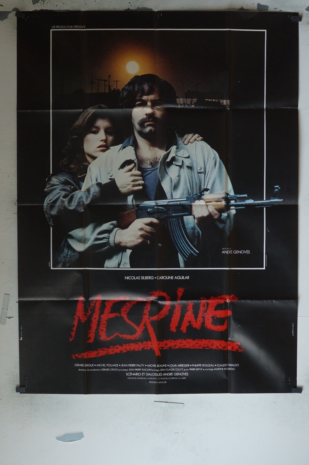 MESRINE MOVIE POSTER ORIGINAL 120x160 GERARD SERGUE