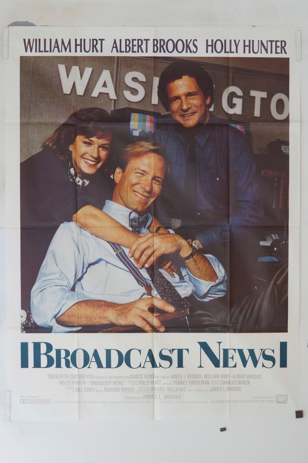 BROADCAST NEWS MOVIE POSTER ORIGINAL 120x160 WILLIAM HURT