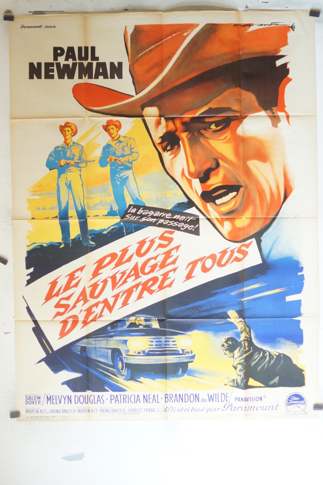 PLUS SAUVAGE D’ENTRE TOUS (LE) ORIGINAL MOVIE POSTER 120x160 Paul Newman
