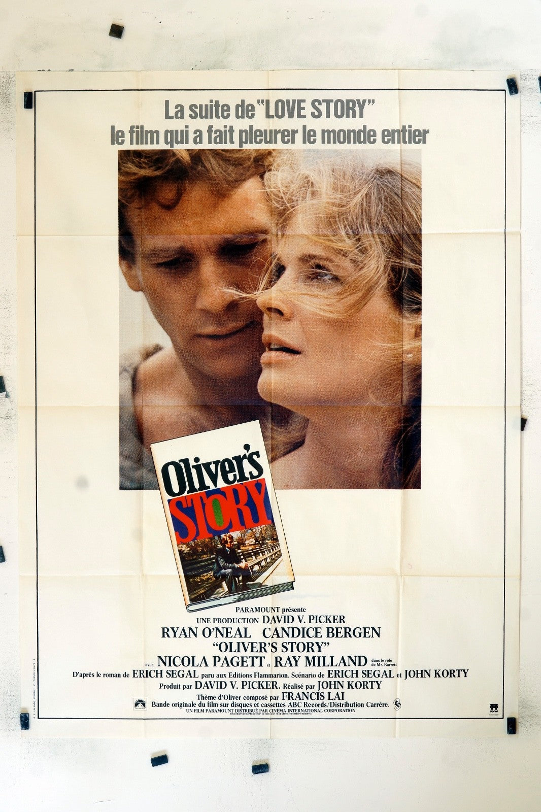 OLIVER’S STORY RYAN O’NEAL MOVIE POSTER ORIGINAL 120x160