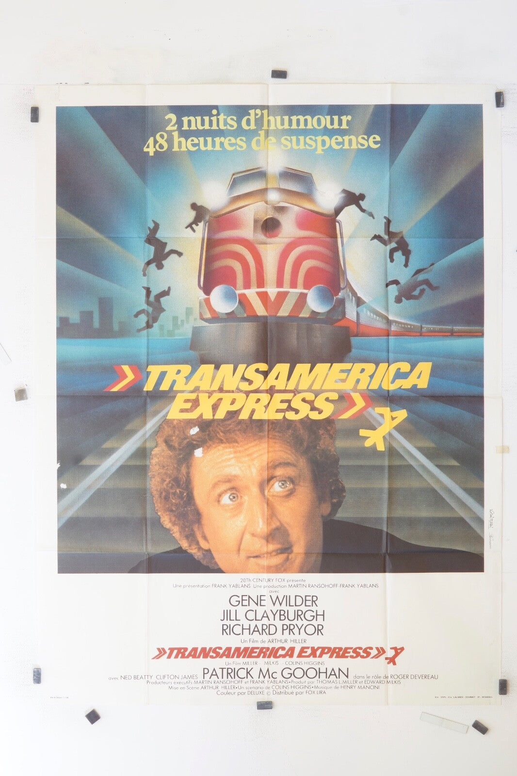 TRANSAMERICA EXPRESS GENE WILDER MOVIE POSTER ORIGINAL 120x160