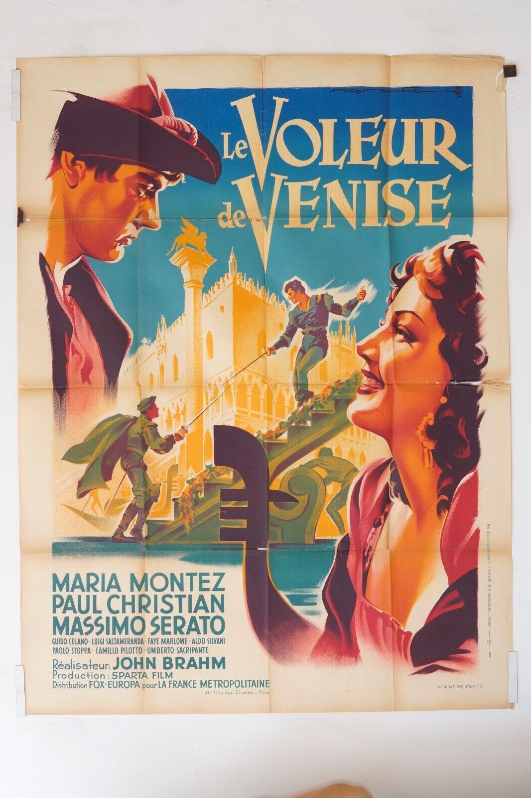 LE VOLEUR DE VENISE MOVIE POSTER ORIGINAL (120X160) MARIA MONTEZ