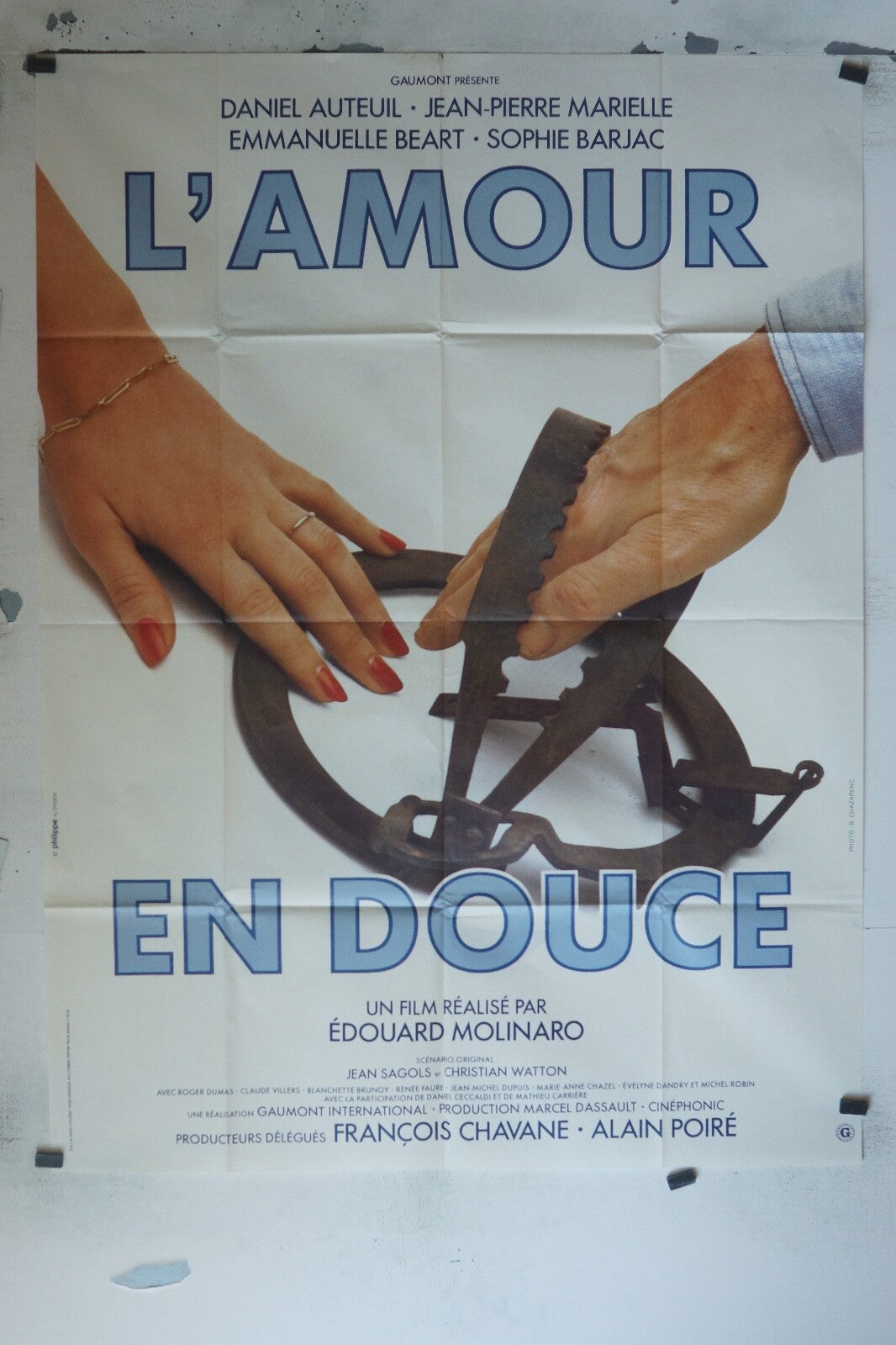L’AMOUR EN DOUCE MOVIE POSTER ORIGINAL 120x160 DANIEL AUTEUIL