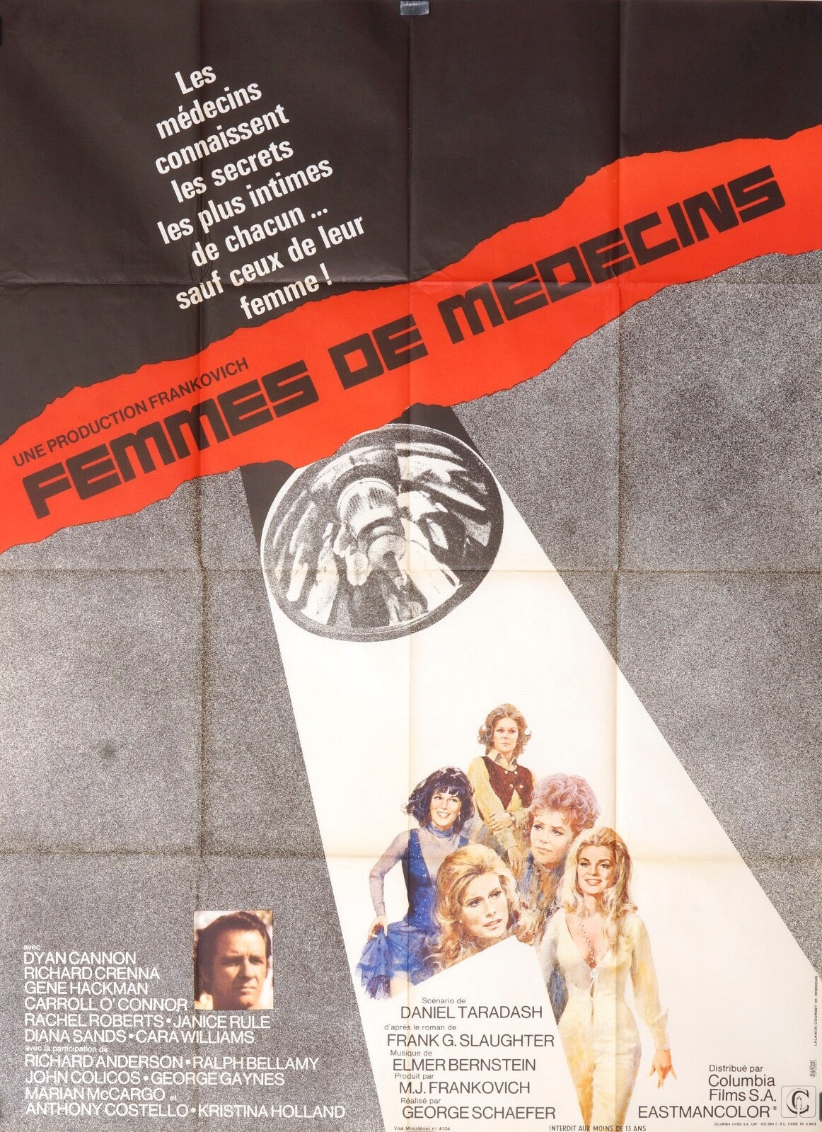 FEMMES DE MÉDECINS MOVIE POSTER ORIGINAL (120X160) DYON CANNON