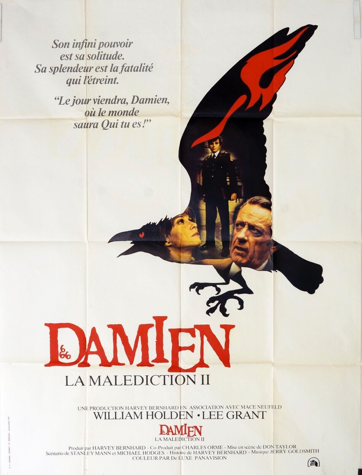 DAMIEN LA MALEDICTION II MOVIE POSTER ORIGINAL 120x160 WILLIAM HOLDEN