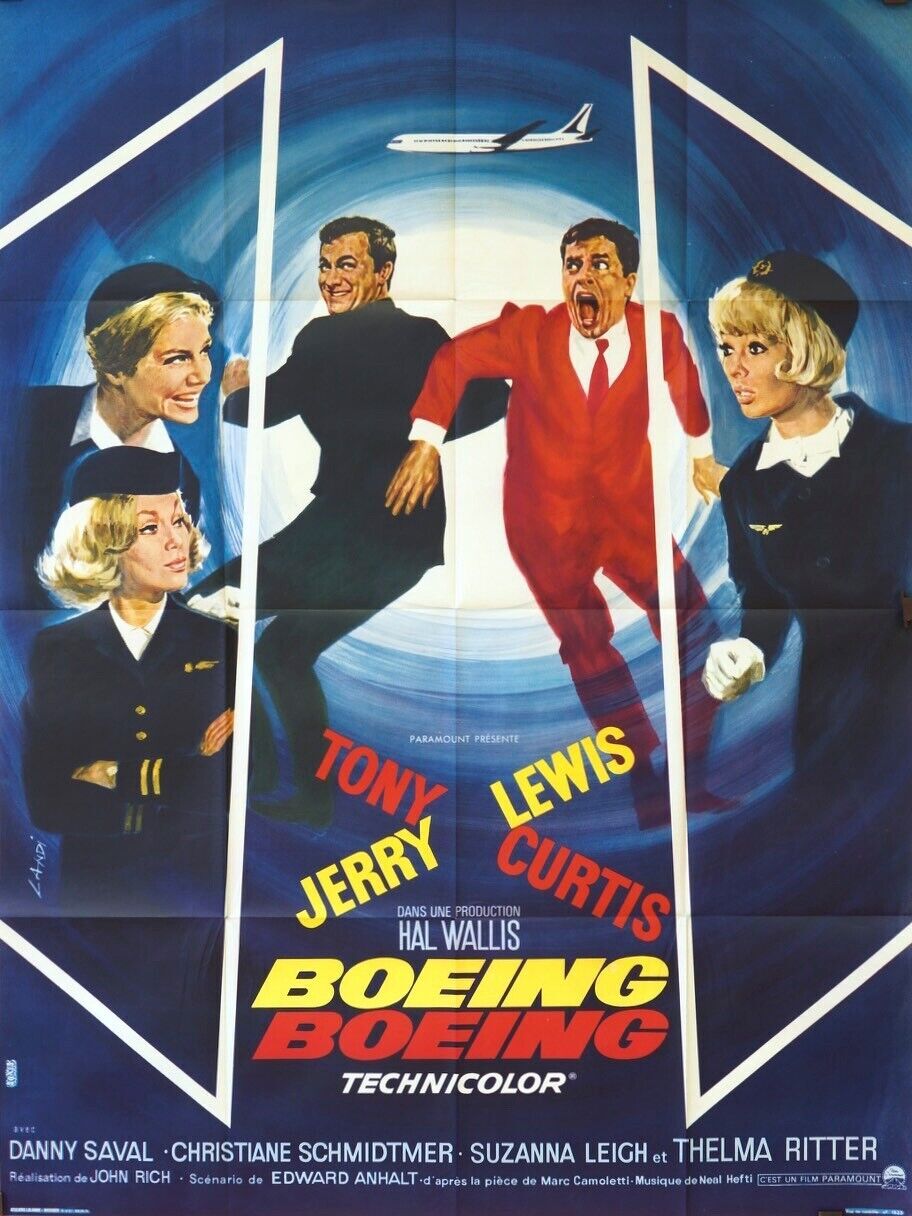 BOEING BOEING MOVIE POSTER ORIGINAL 120x160 DANNY SAVAL