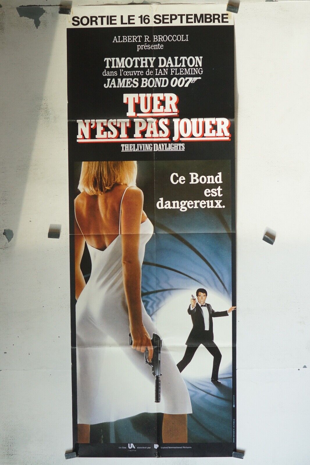 TUER N’EST PAS JOUER MOVIE POSTER 58X143 JAMES BOND 007 – TIMOTHY DALTON