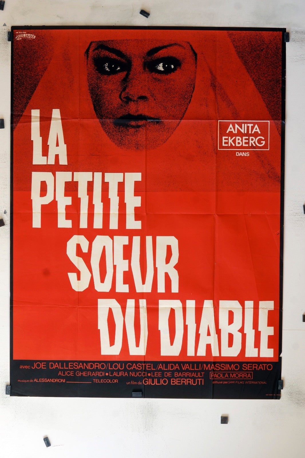 LA PETITE SŒUR DU DIABLE JOE DALLESANDRO MOVIE POSTER ORIGINAL