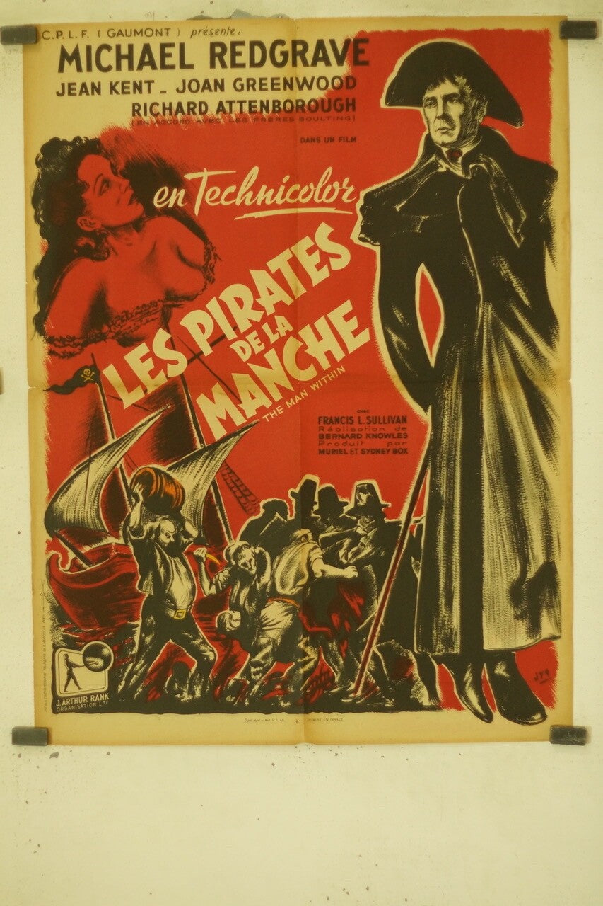LES PIRATES DE LA MANCHE MOVIE POSTER ORIGINAL (60X80) JEAN KENT – JOAN