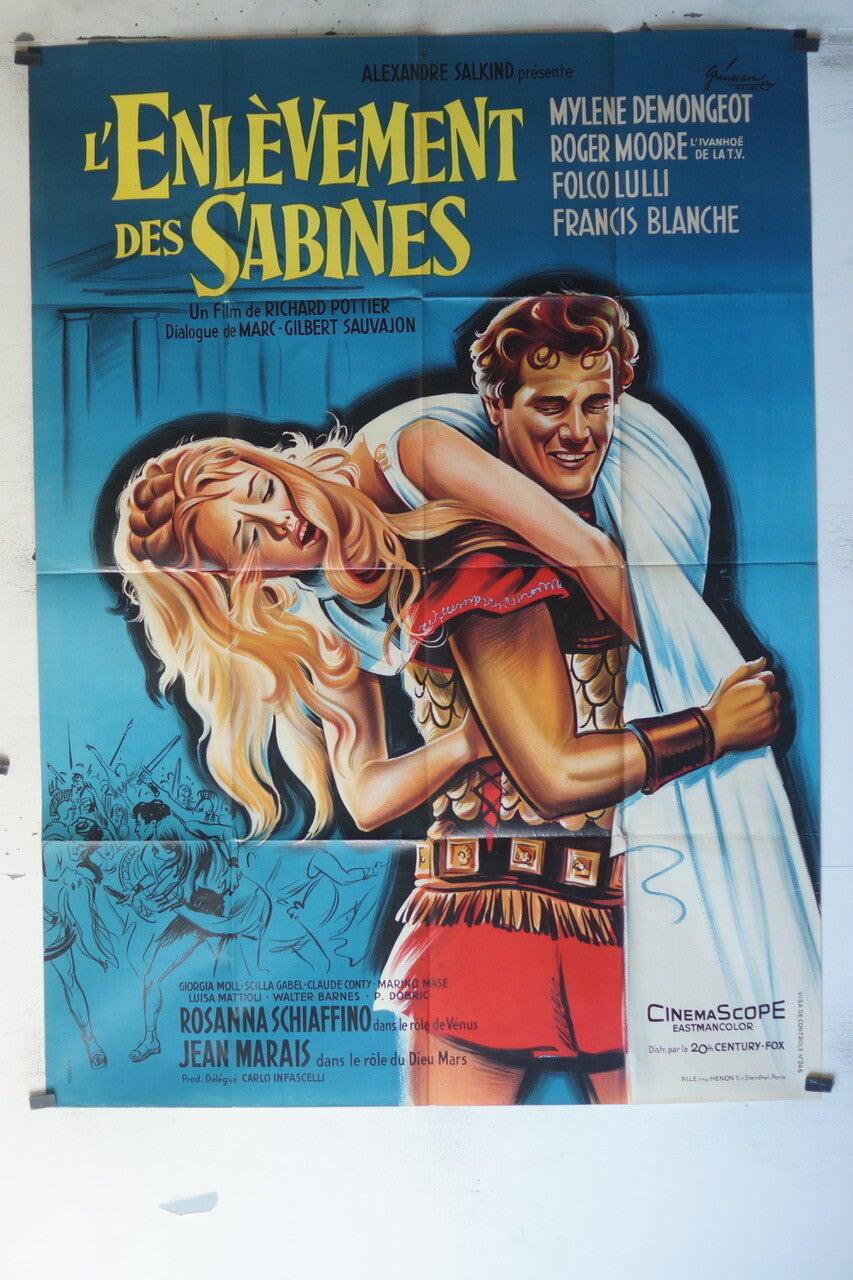 ENLEVEMENT DES SABINES (L’) MOVIE POSTER ORIGINAL 120x160 Mylene Demongeot
