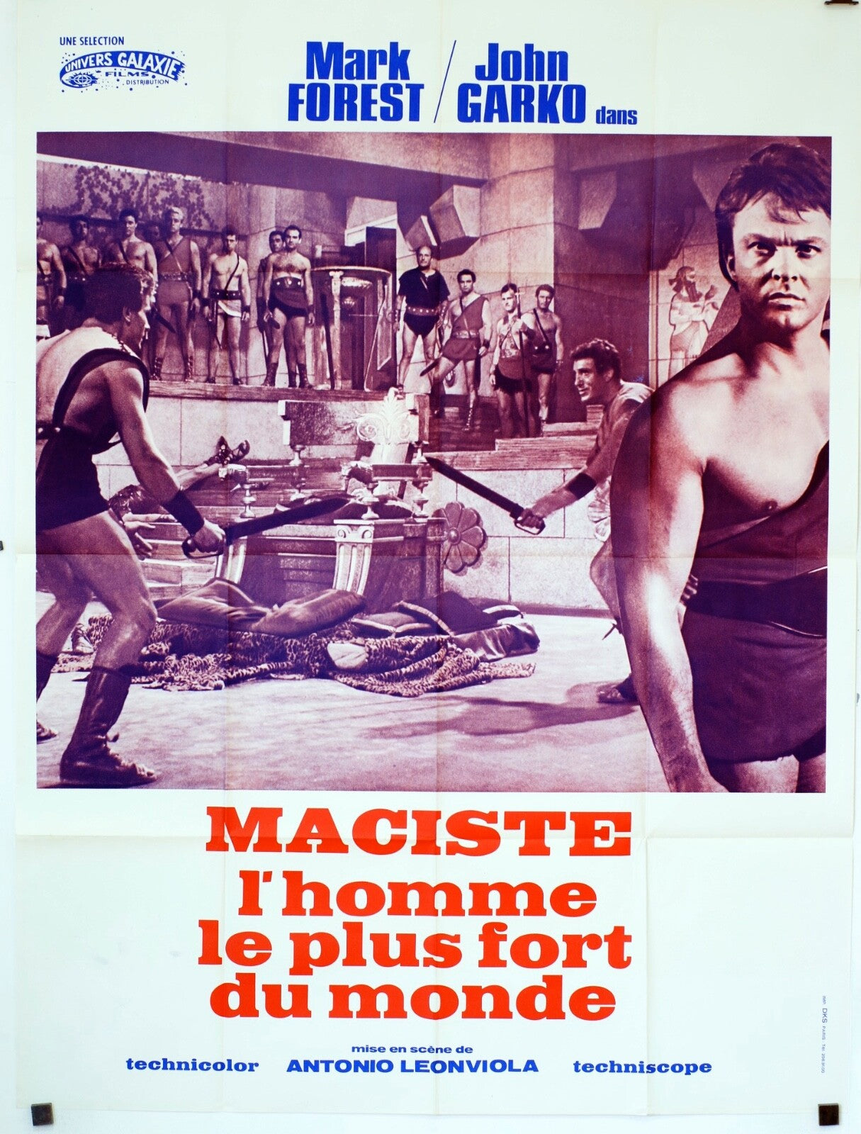 MACISTE L’HOMME LE PLUS FORT DU MONDE MOVIE POSTER ORIGINAL (120X160) FOREST