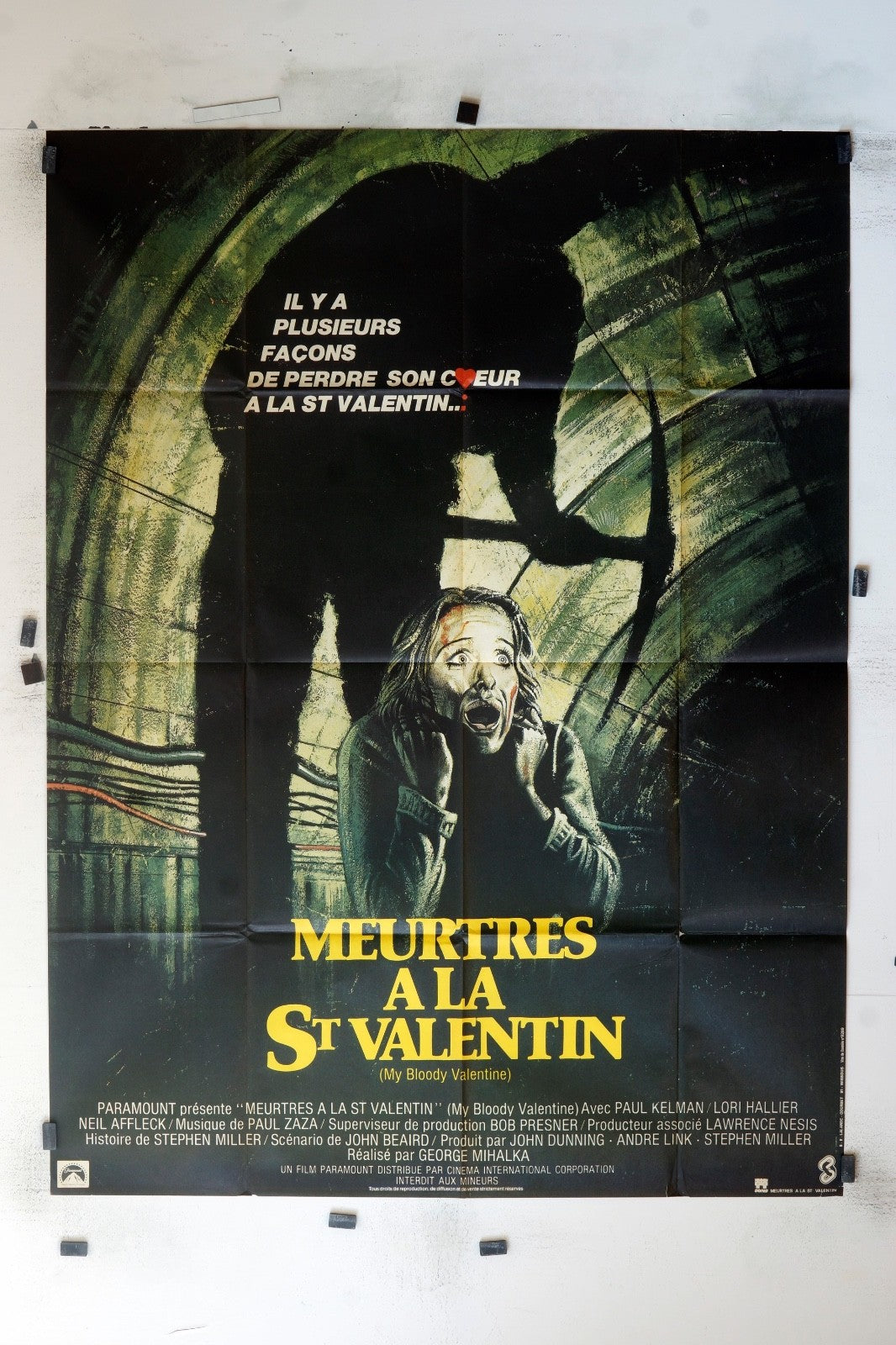 MEURTRES A LA SAINT-VALENTIN PAUL KELMAN MOVIE POSTER ORIGINAL (120x160)