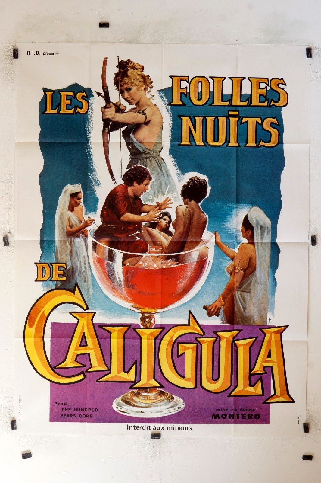 LES FOLLES NUITS DE GALIGULA ORIGINAL MOVIE POSTER 120x160