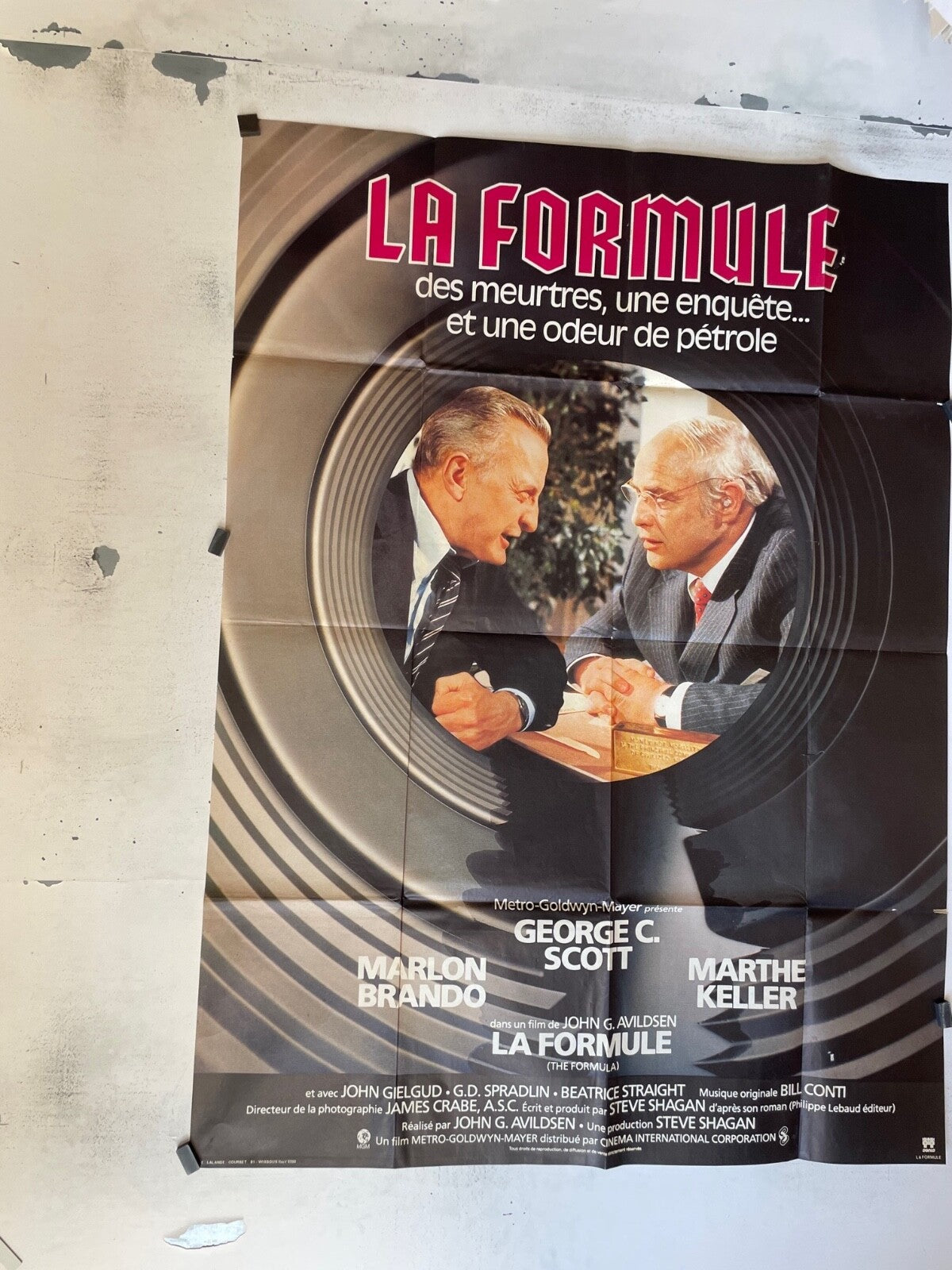 LA FORMULE MOVIE POSTER ORIGINAL 120x160 MARLON BRONDO – MARTHE KELLER