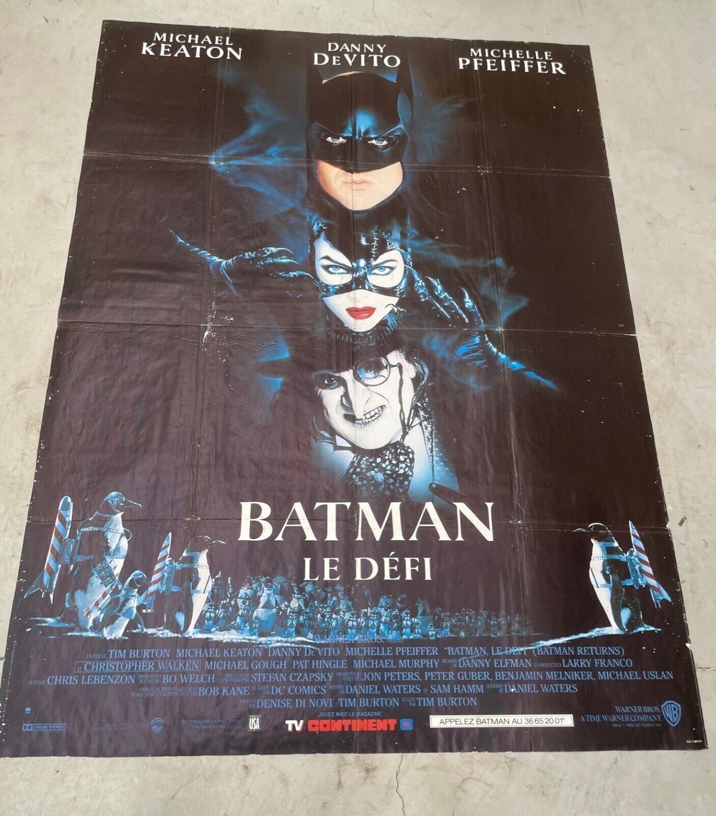 BATMAN LE DÉFI ORIGINAL 120x160 SIDNEY POITIER