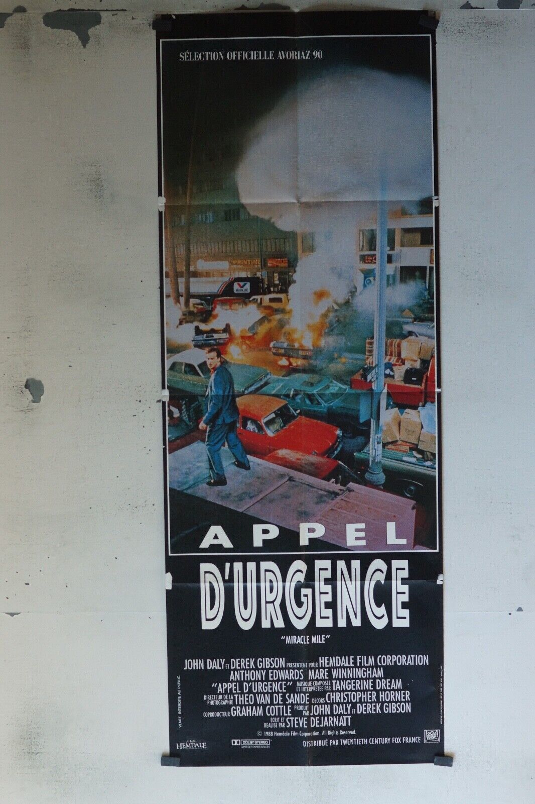 APPEL D’URGENCE POSTER ORIGINAL 60x160 JOHN DALY