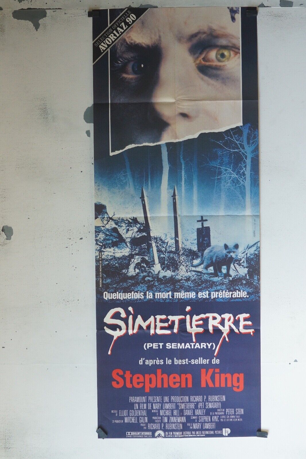 SIMETIERE POSTER ORIGINAL (60x160) PET SAMATARY