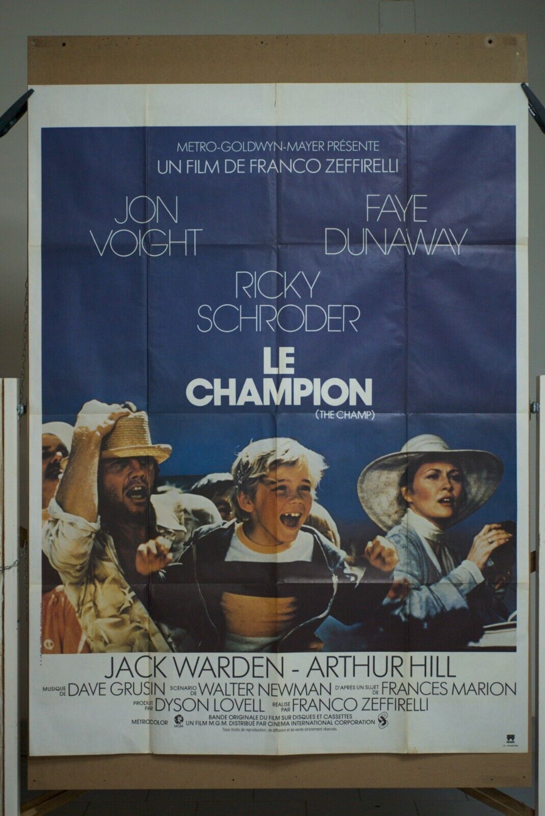 LE CHAMPION, movie poster original, 120x160 JOHN VOIGHT