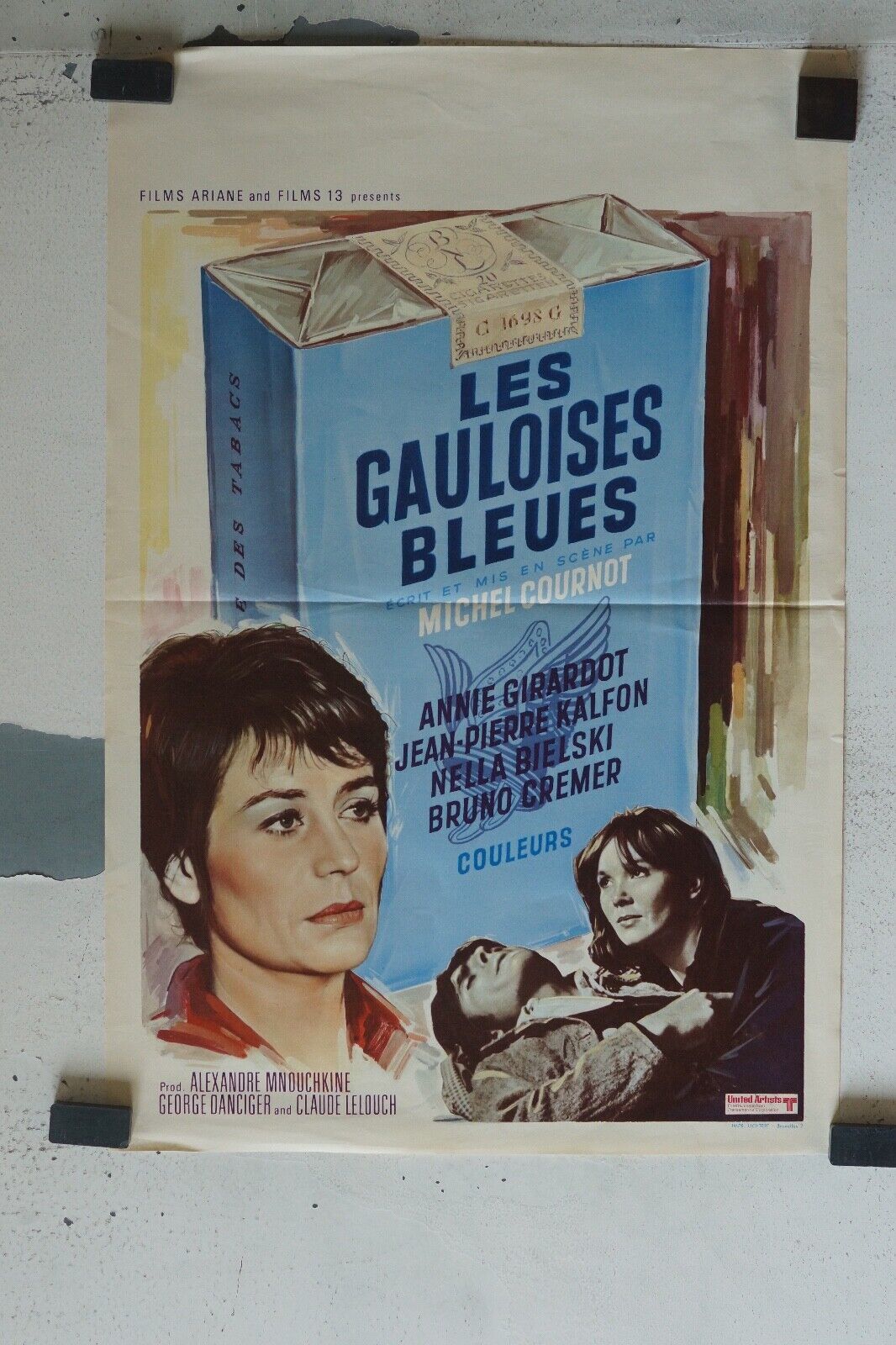 LES GAULOISES BLEUES MOVIE POSTER ORIGINAL (55X37) ANNIE GIRARDOT