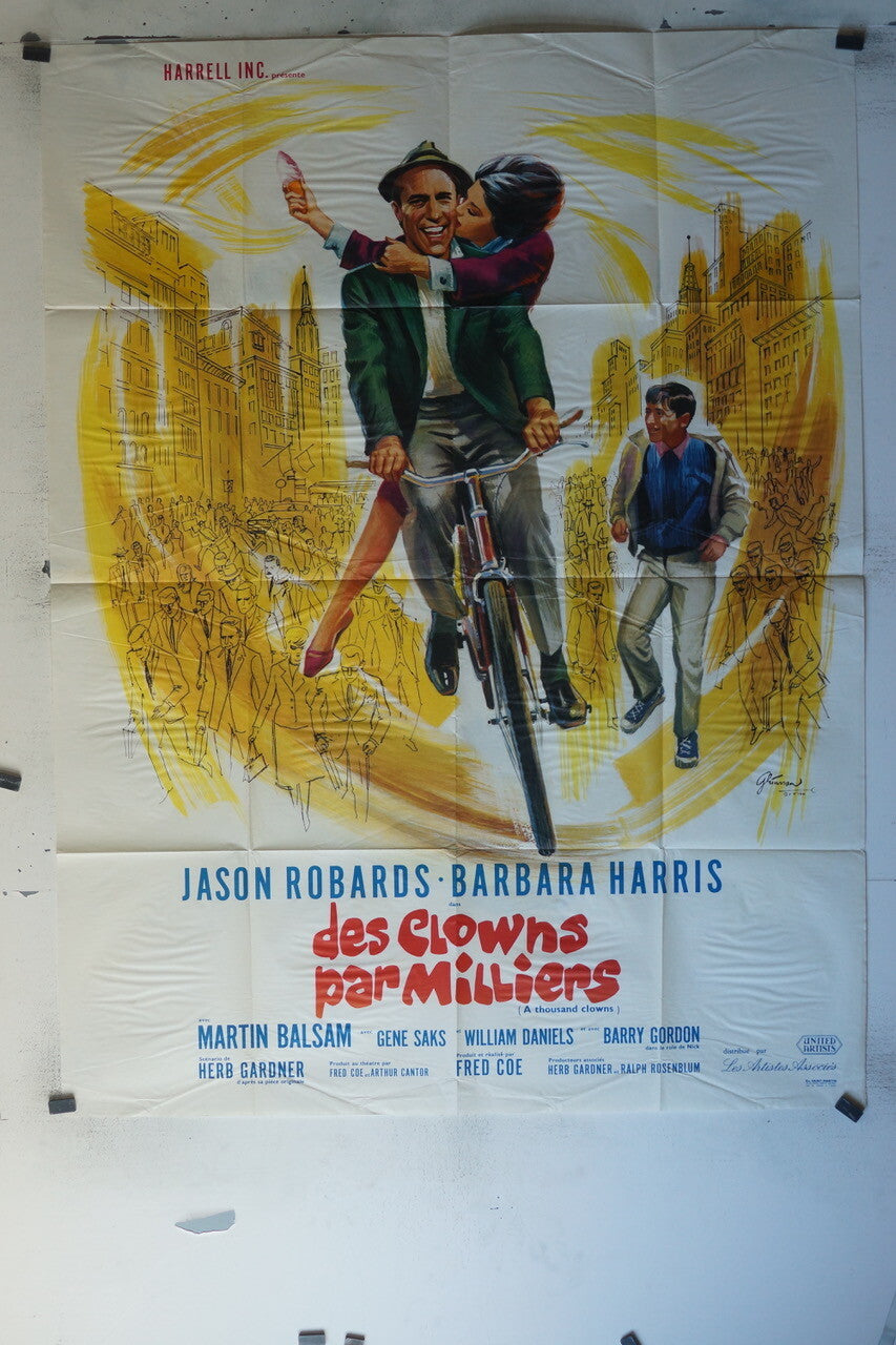 DES CLOWNS PAR MILLIERS MOVIE POSTER ORIGINAL 120x160 Jason Robards , Barbara