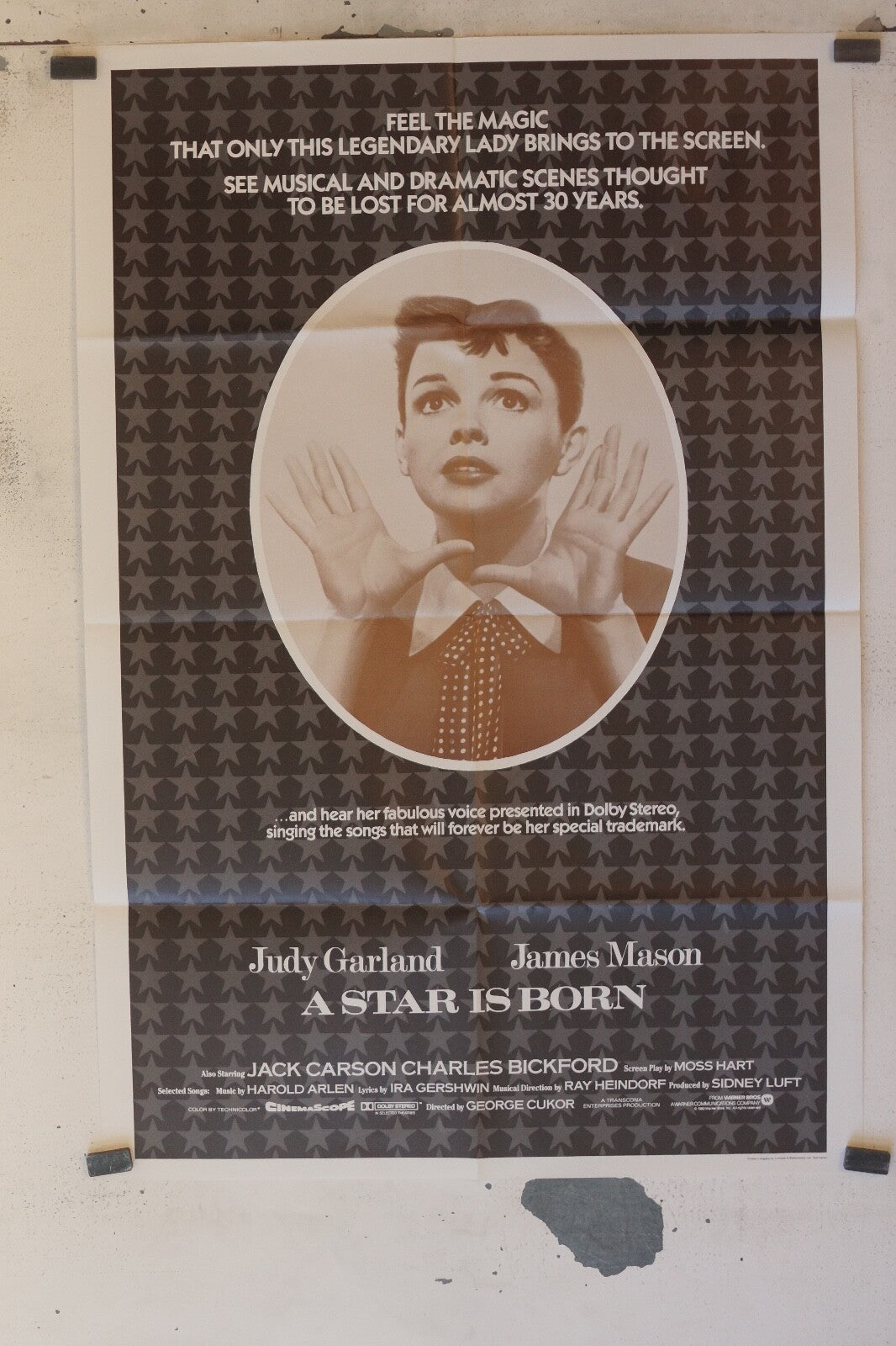 A STAR IS BORN (70X100) ORIGINAL MOVIE POSTER JUDY GARLAND – JAMES MASON
