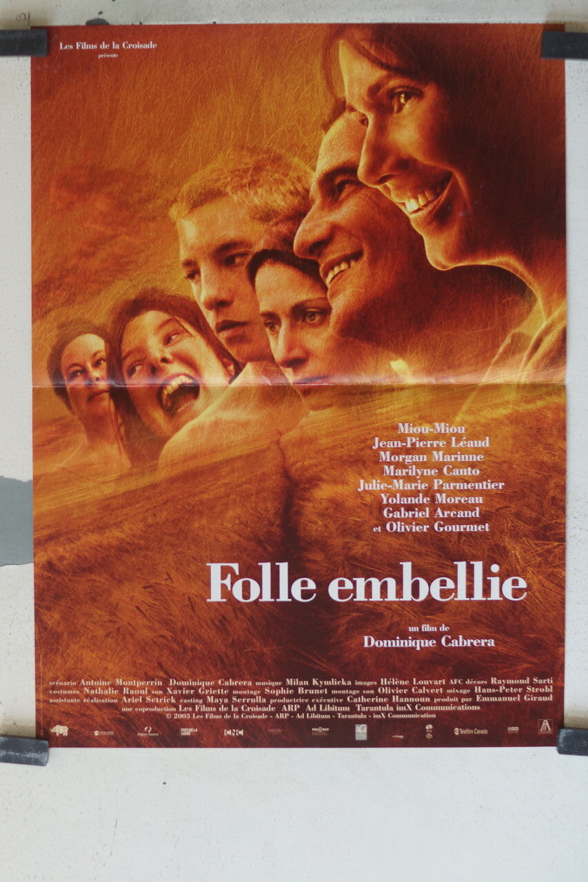 FOLLE EMBELLIE MOVIE POSTER ORIGINAL 54x40 Miou-Miou , Jean-Pierre Léaud