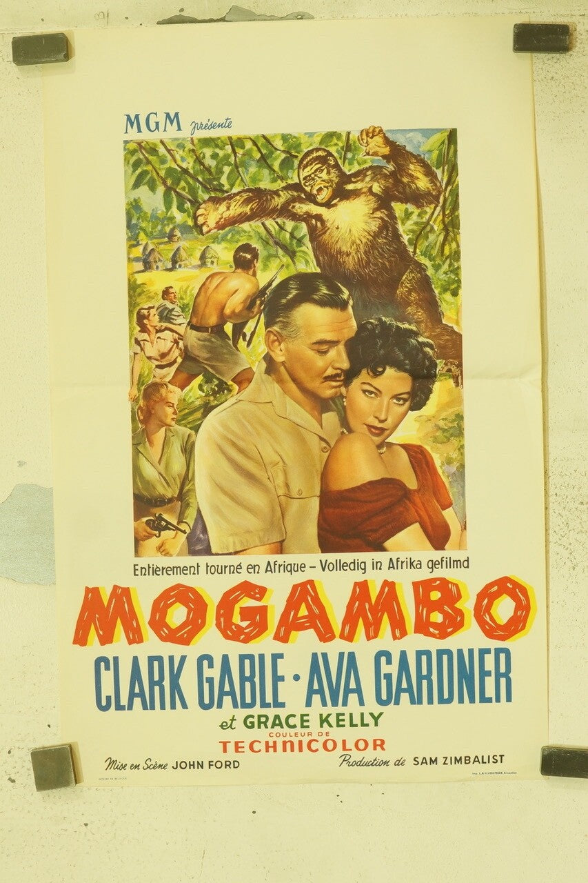 MOGAMBO (BELGIAN POSTER) ORIGINAL 55x35 CLARK GABLE – AVA GARDNER