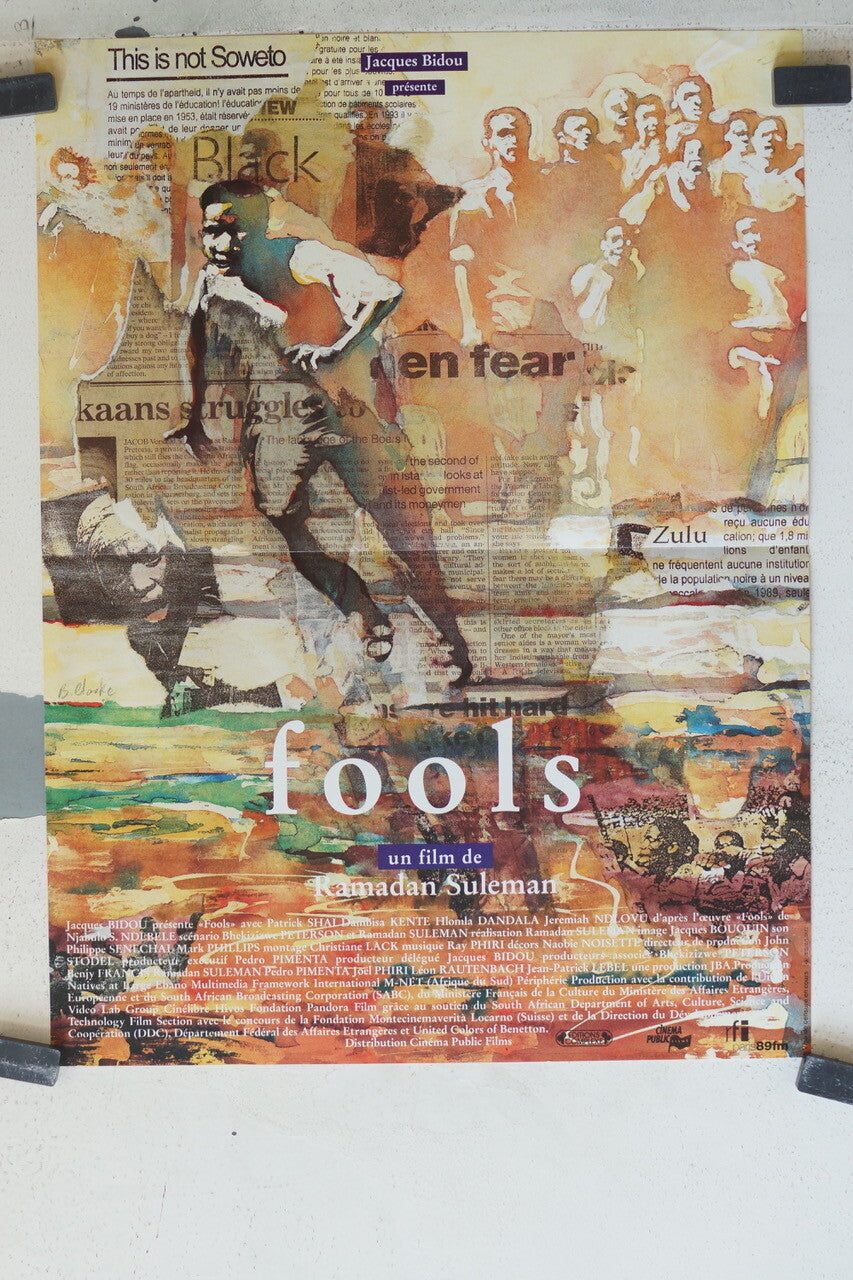 FOOLS movie poster ORIGINAL (53X40) Patrick Shai , Dambisa Kente